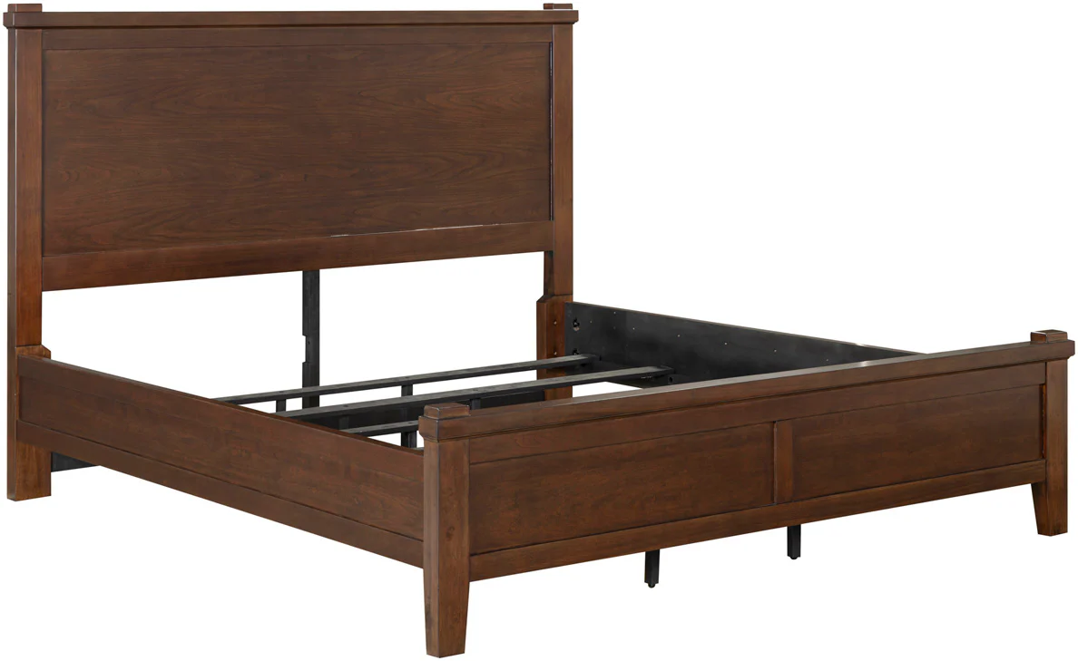 I3356-402/403/412 Channing Group Queen Panel Bed by Aspenhome – Harvest Cherry