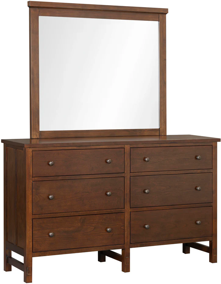 I3356-453/462 Channing Group Dresser and Landscape Mirror by Aspenhome – Harvest Cherry