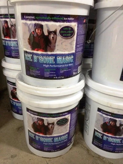 Ice B Gone Magic Pet Friendly Ice Melt, 50lb Bucket - Image 1