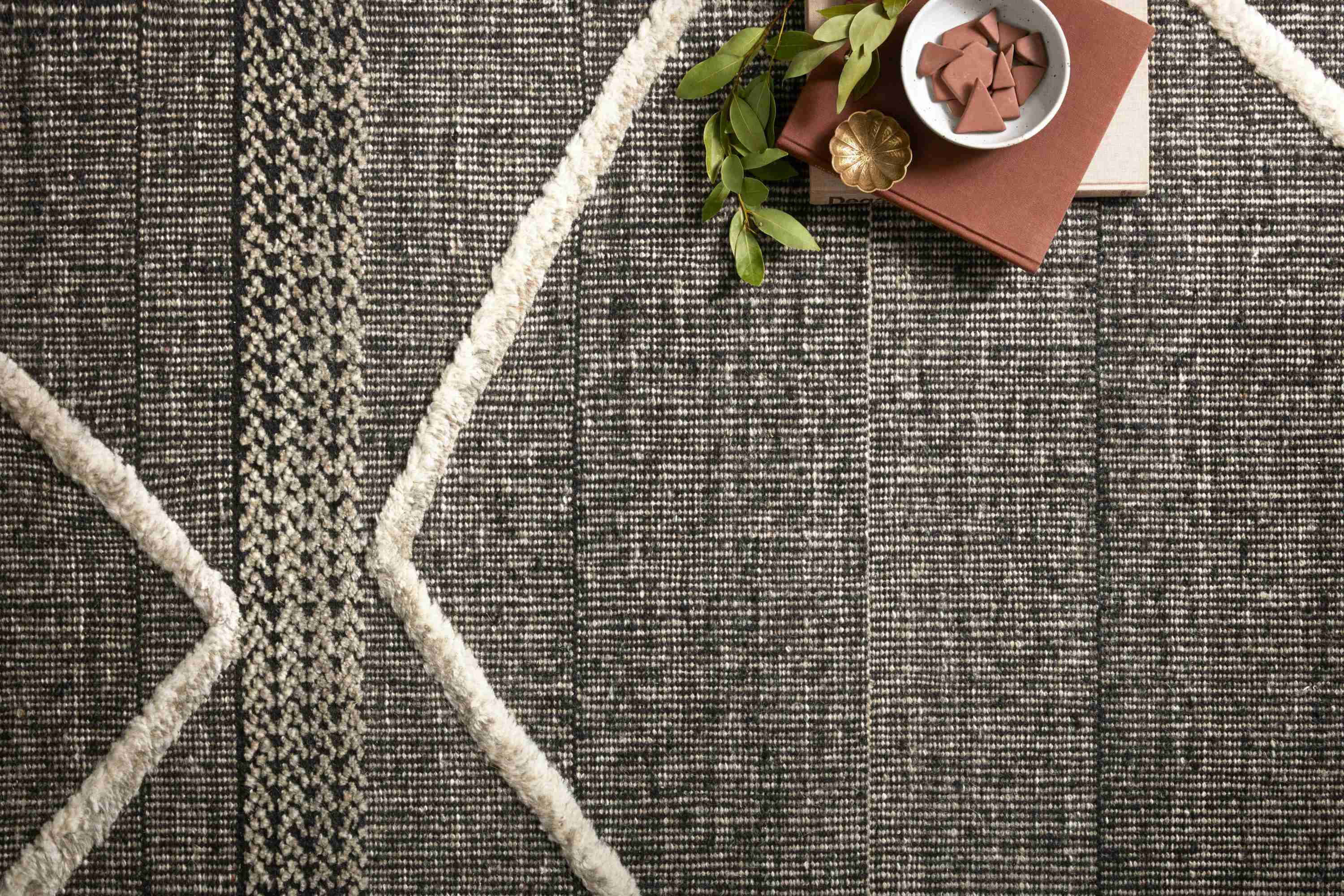 Iman Beige / Charcoal Rug - Image 3