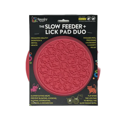 Spunky Pup Slow Feeder & Lick Pad Duo Combo Bowl - Image 1