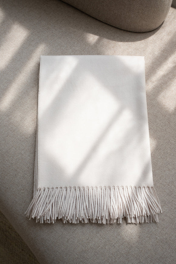 Ivory Alpaca Throw - Image 2