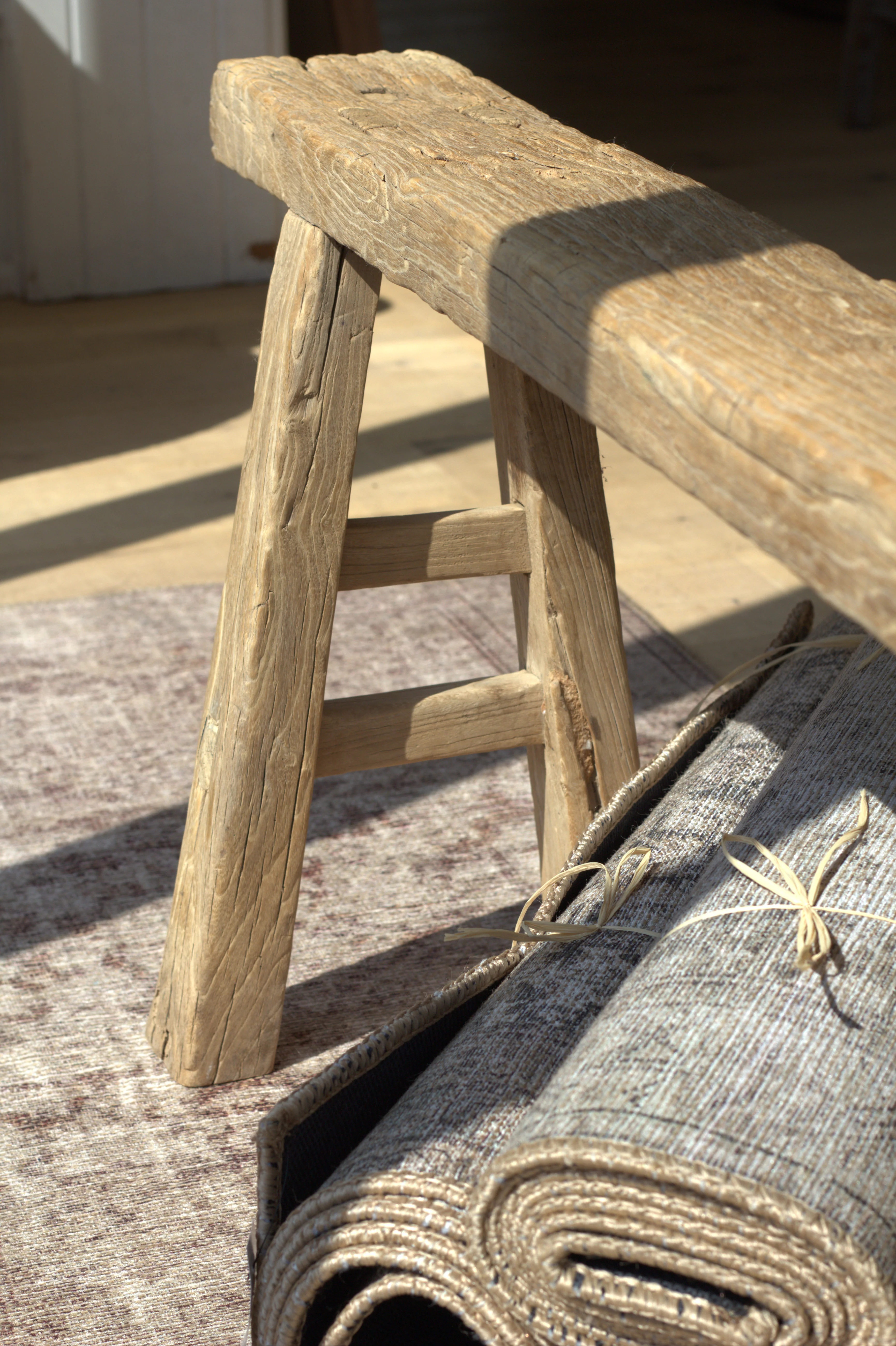 Leo Reclaimed Elmwood Bench - Image 3