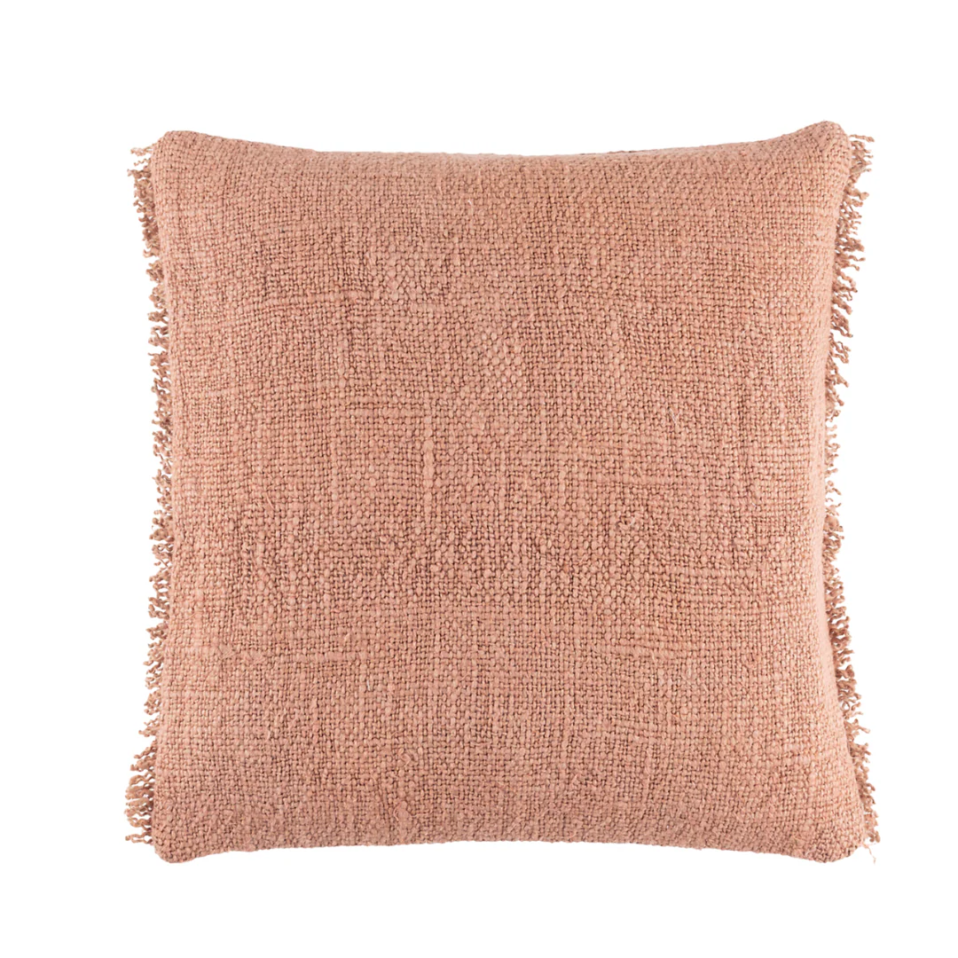 Mongolia Linen Pillow, Nude - Image 3