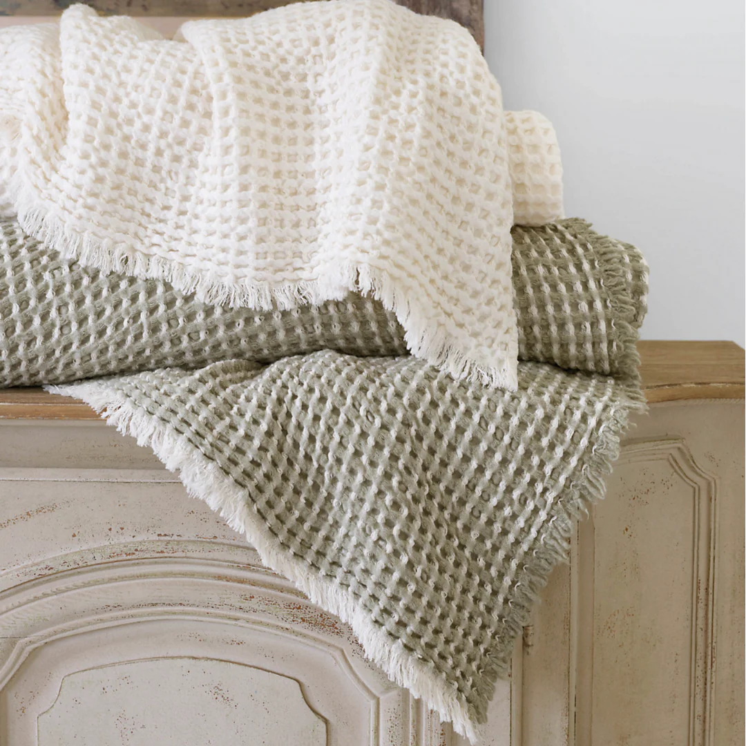 Sophie Waffle Bed Blanket - Image 3