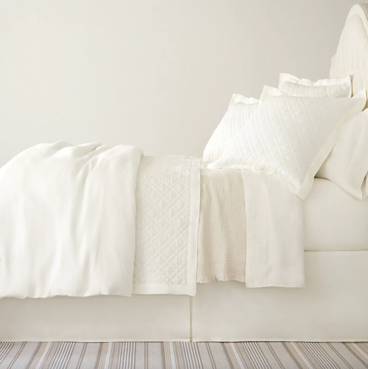 Linen Sheet Set, Ivory - Image 1