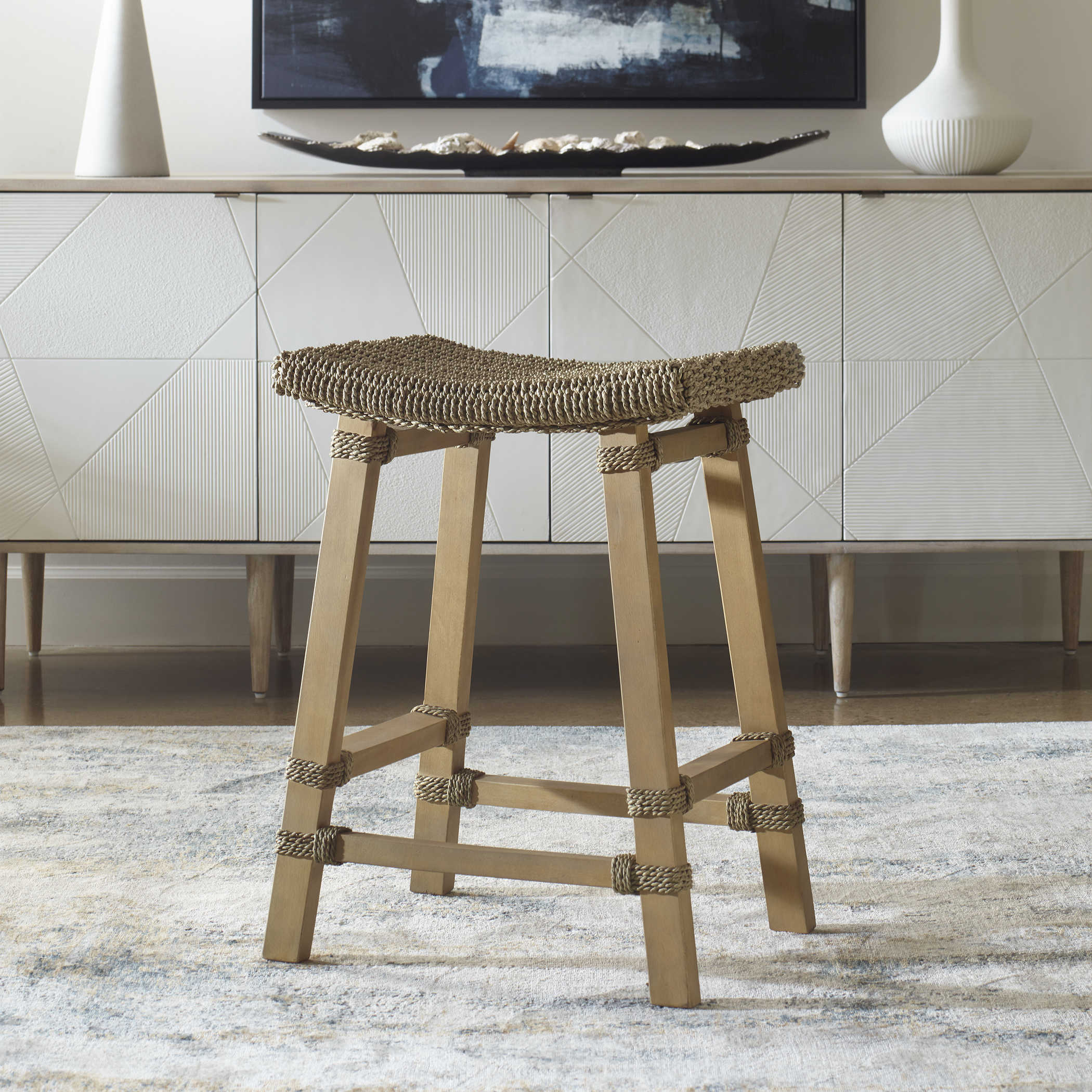 Jameson Mango Wood Counter Stool - Image 2