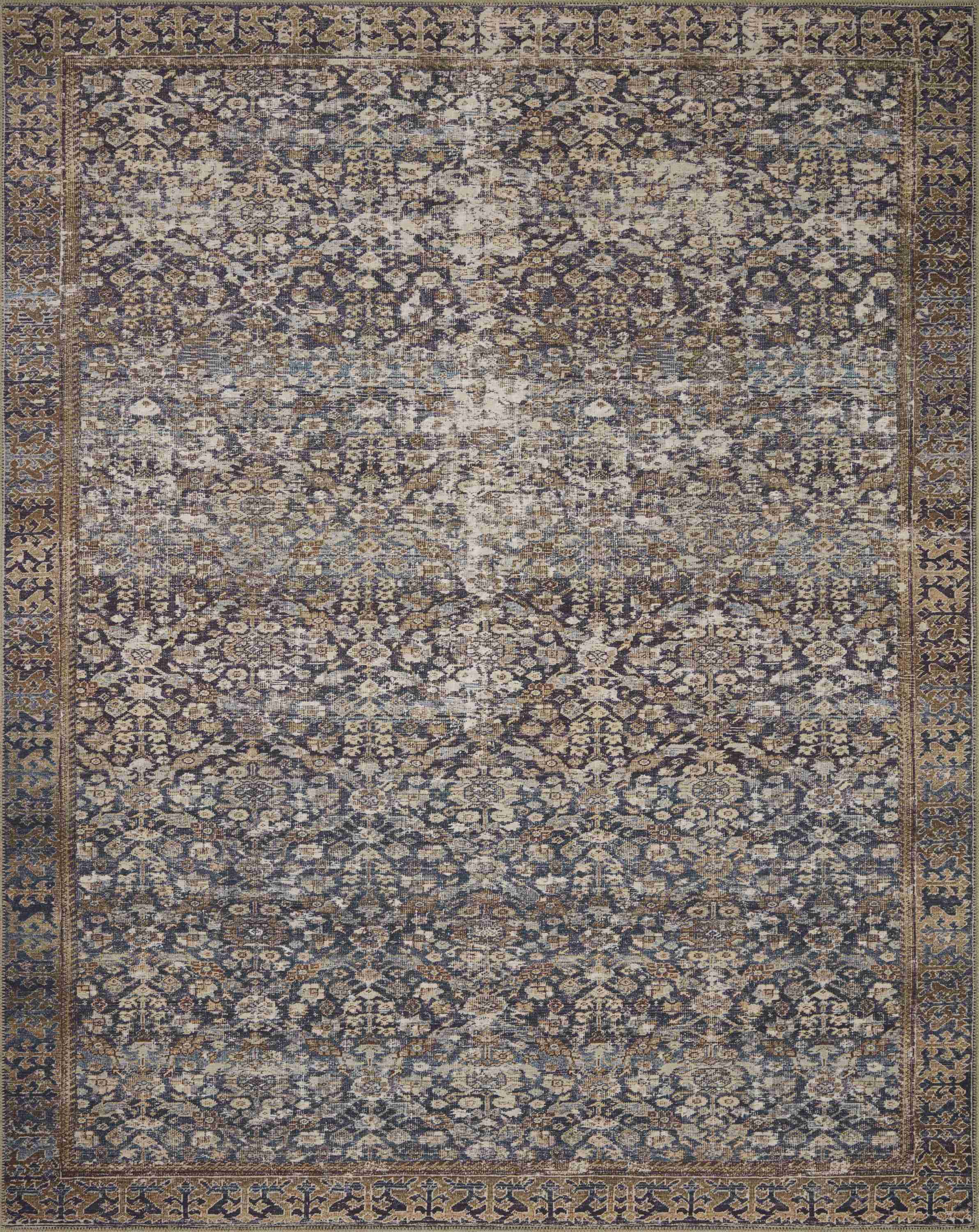 Amber Lewis x Loloi Georgia Denim / Spice Rug