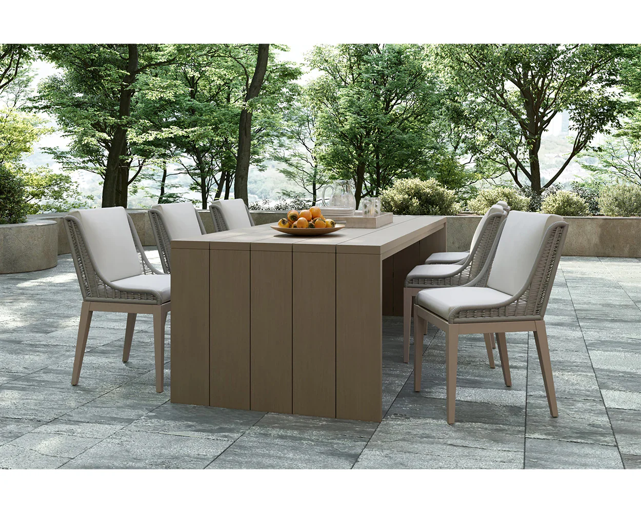 Ayla Outdoor Dining Chair, Drift Brown - Image 2