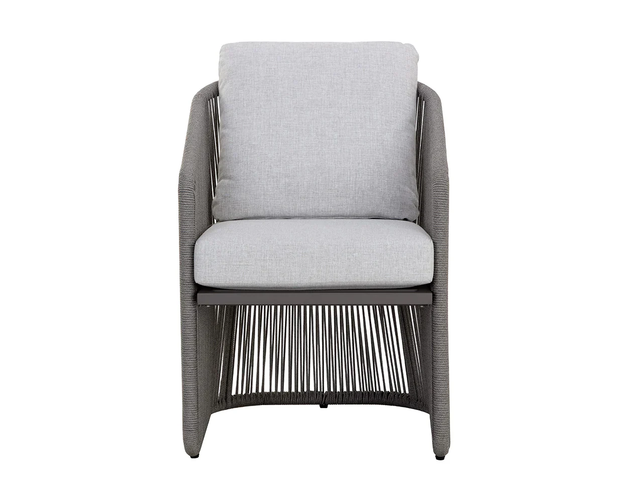 Monaco Outdoor Armchair, Warm Grey - Image 2
