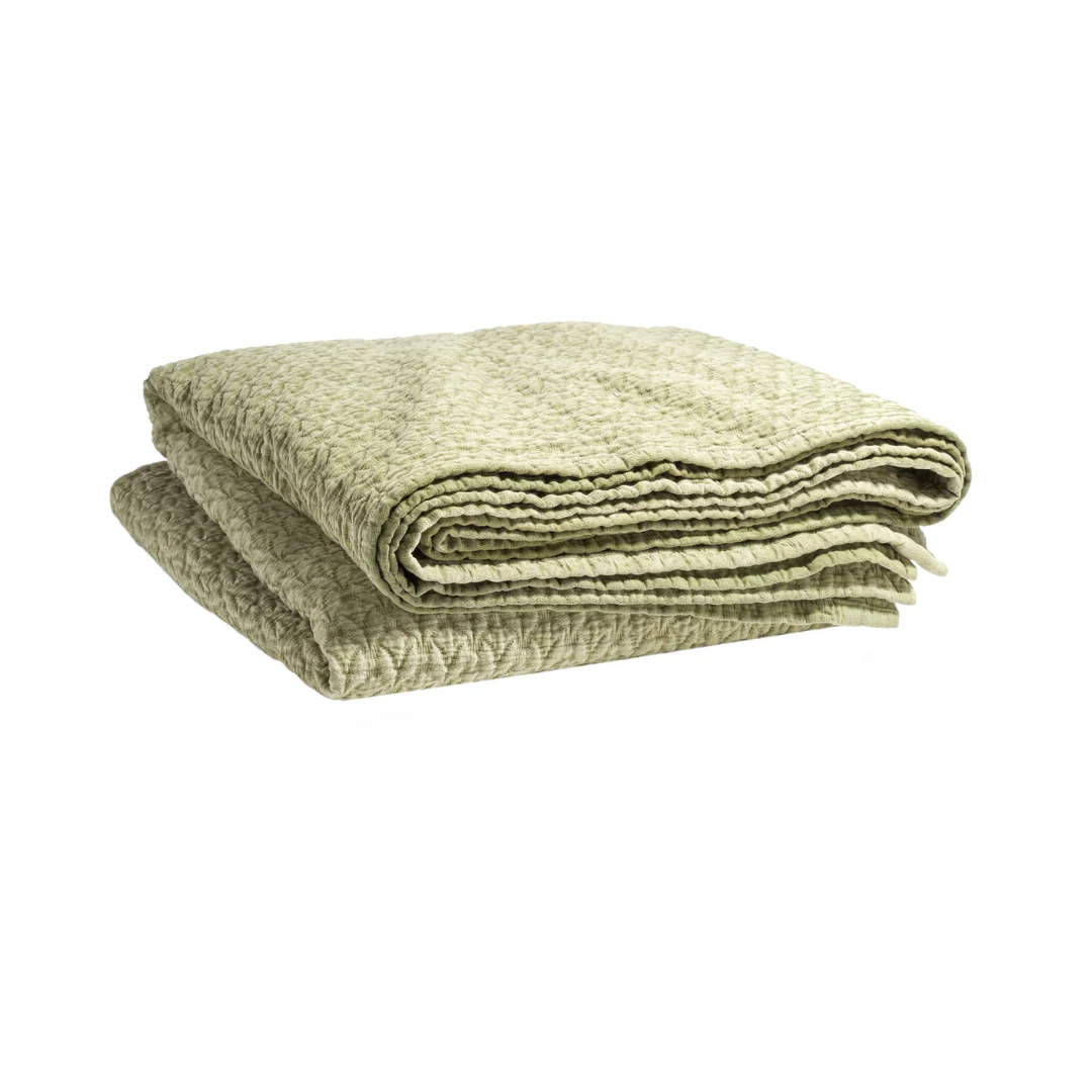 Naia Matelassé Coverlet, Sage - Image 2