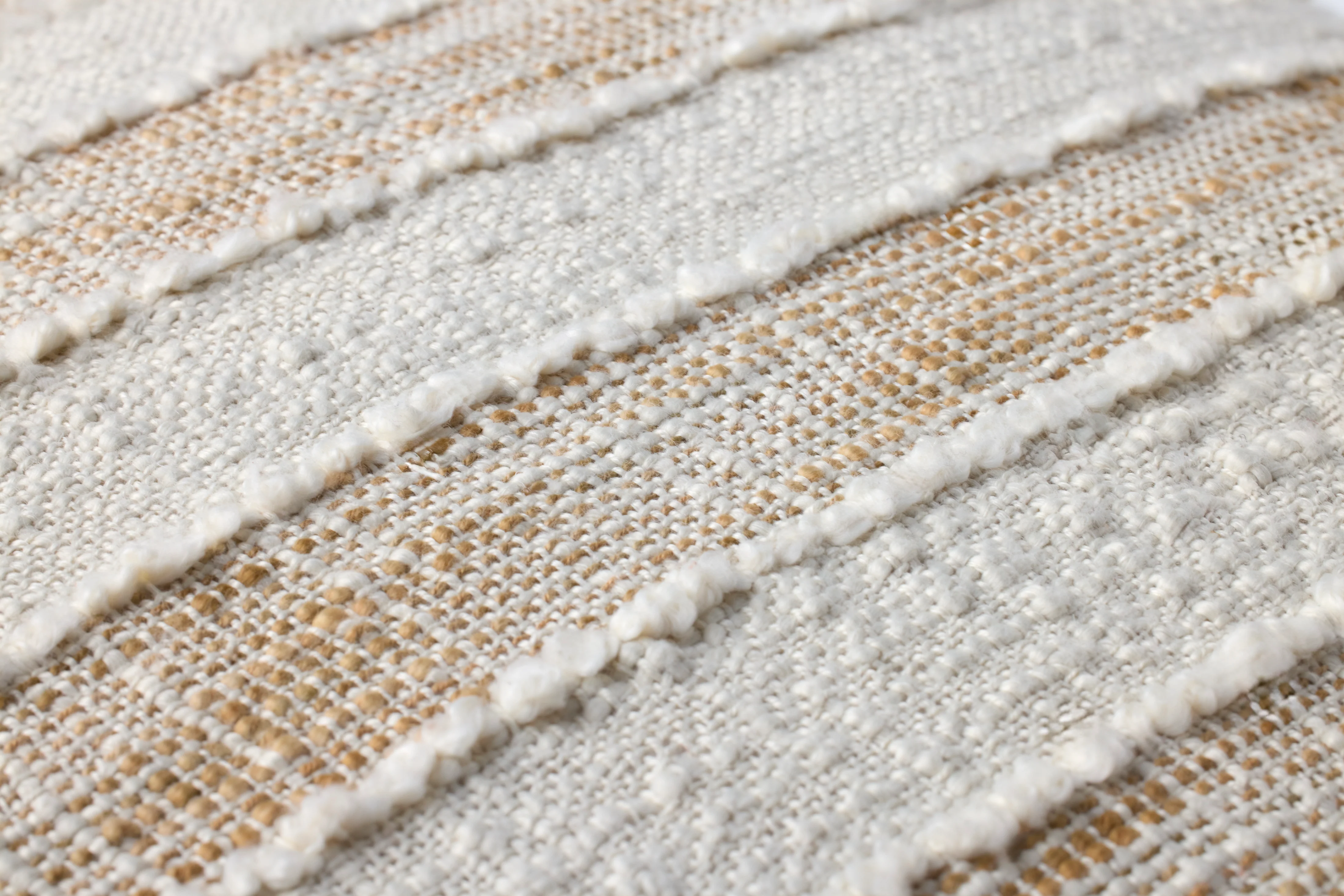 Beige / Ivory Fringe Pillow - Image 3