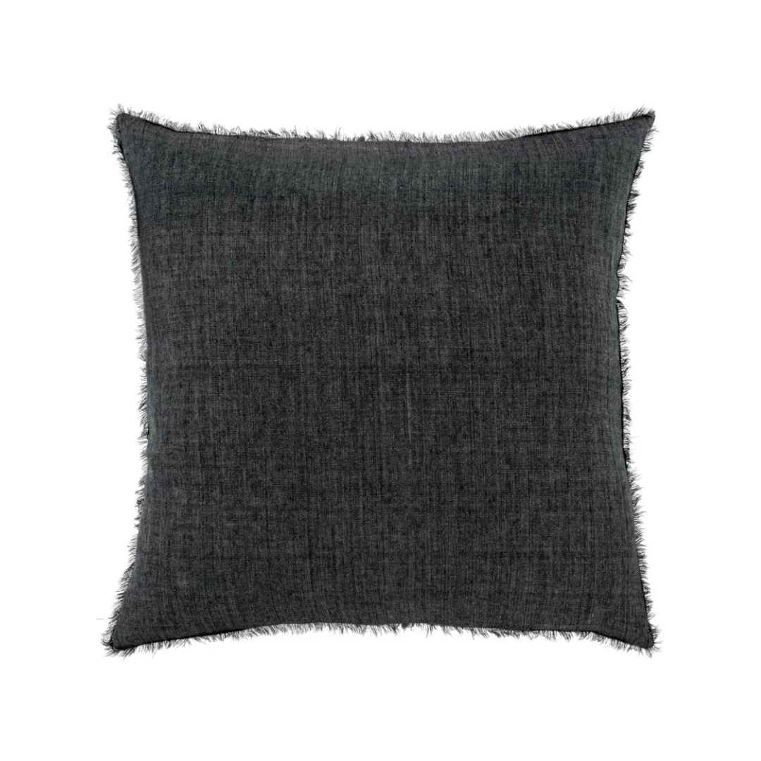 Lina Linen Charcoal Pillow