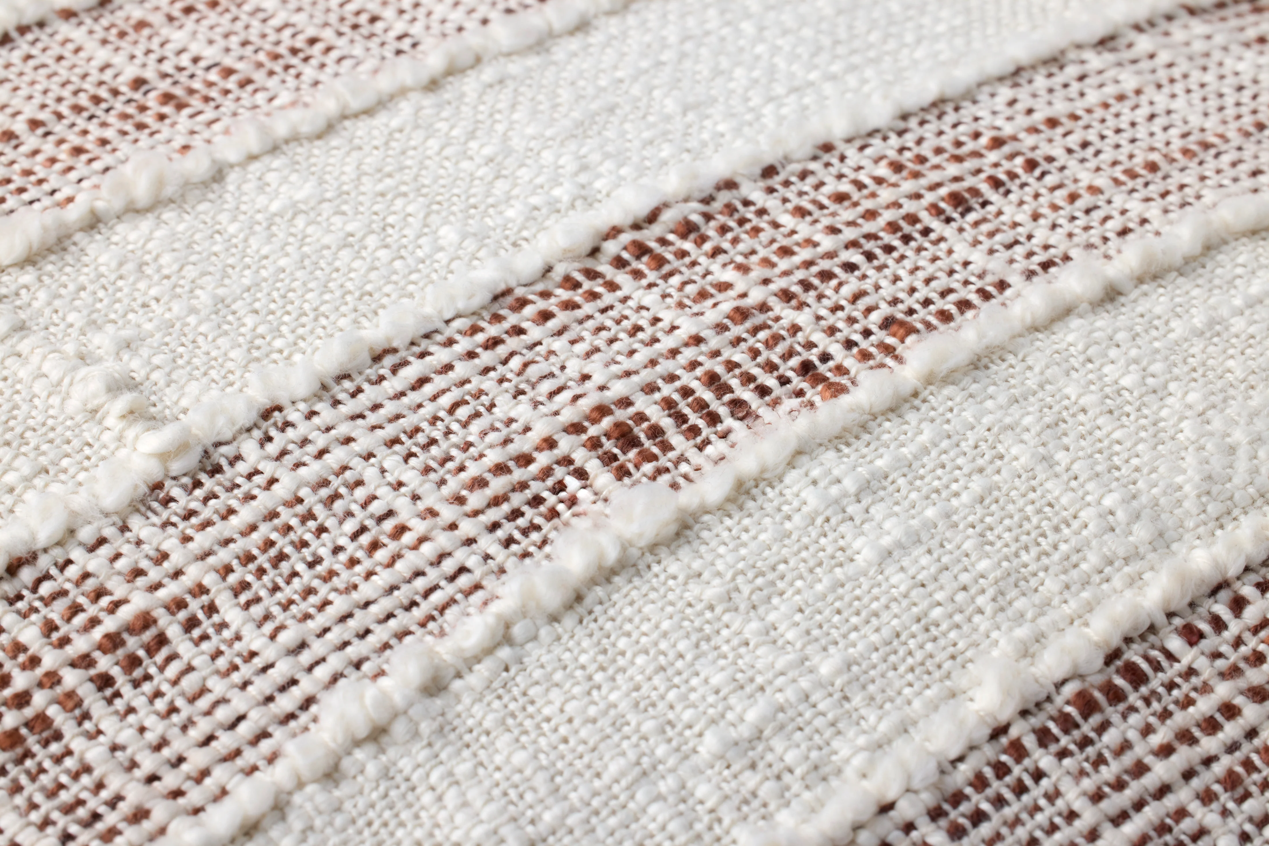 Rust / Ivory Fringe Pillow - Image 3