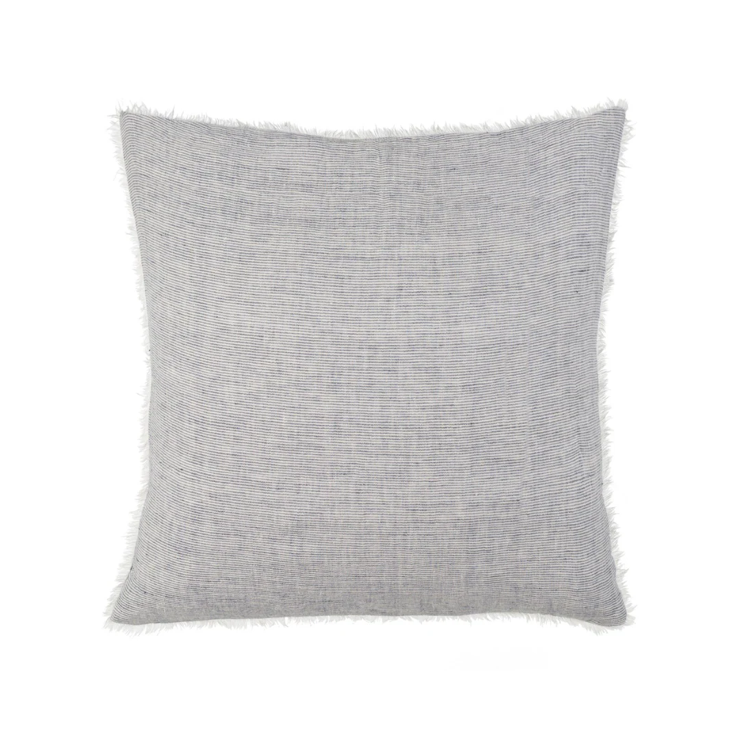 Lina Linen Navy Stripe Pillow