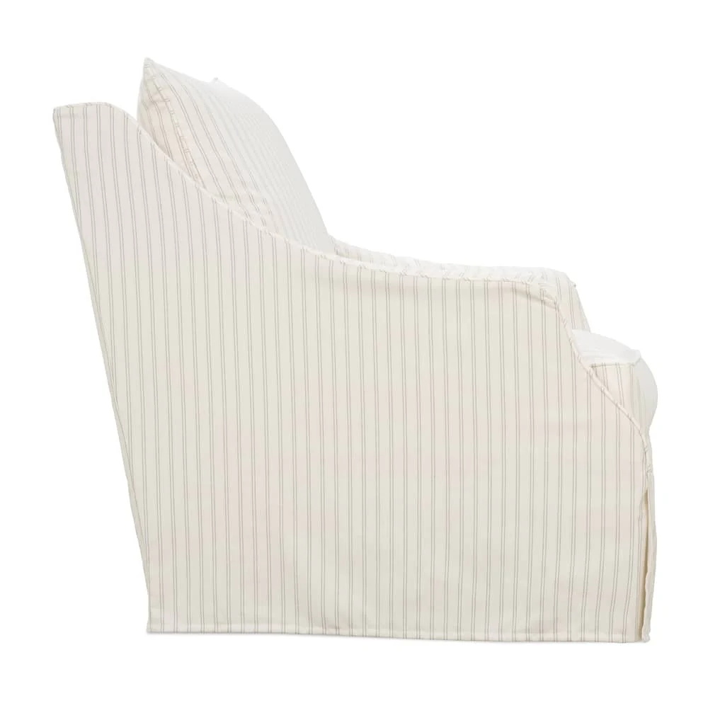 Molly Slipcover Swivel Chair - Image 3