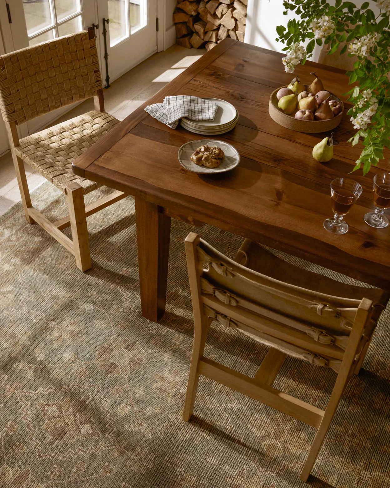 Heirloom Aqua / Terracotta Rug - Image 2