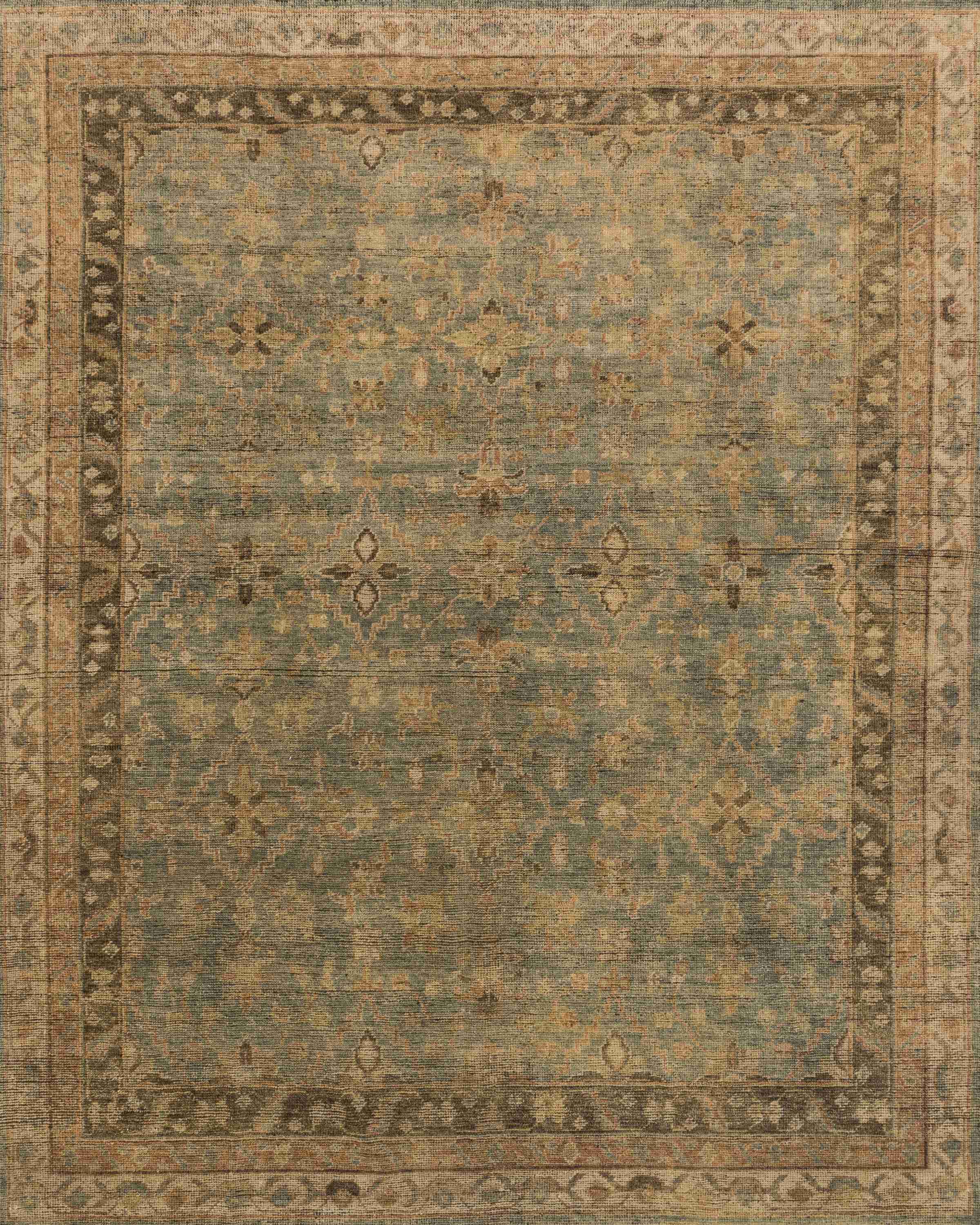Heirloom Aqua / Terracotta Rug