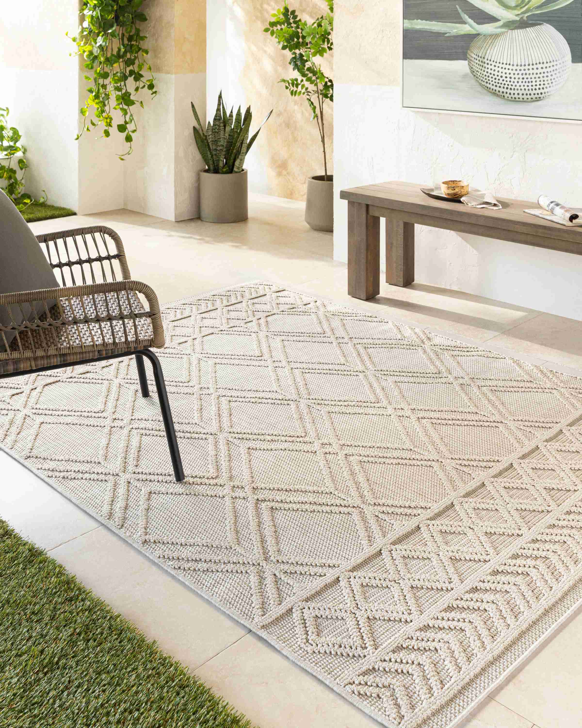 Rockport Ivory / Tan Rug - Image 2