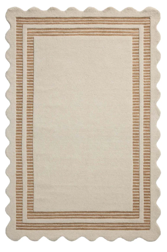 Chris Loves Julia x Loloi, Scottie Ivory / Rust Rug