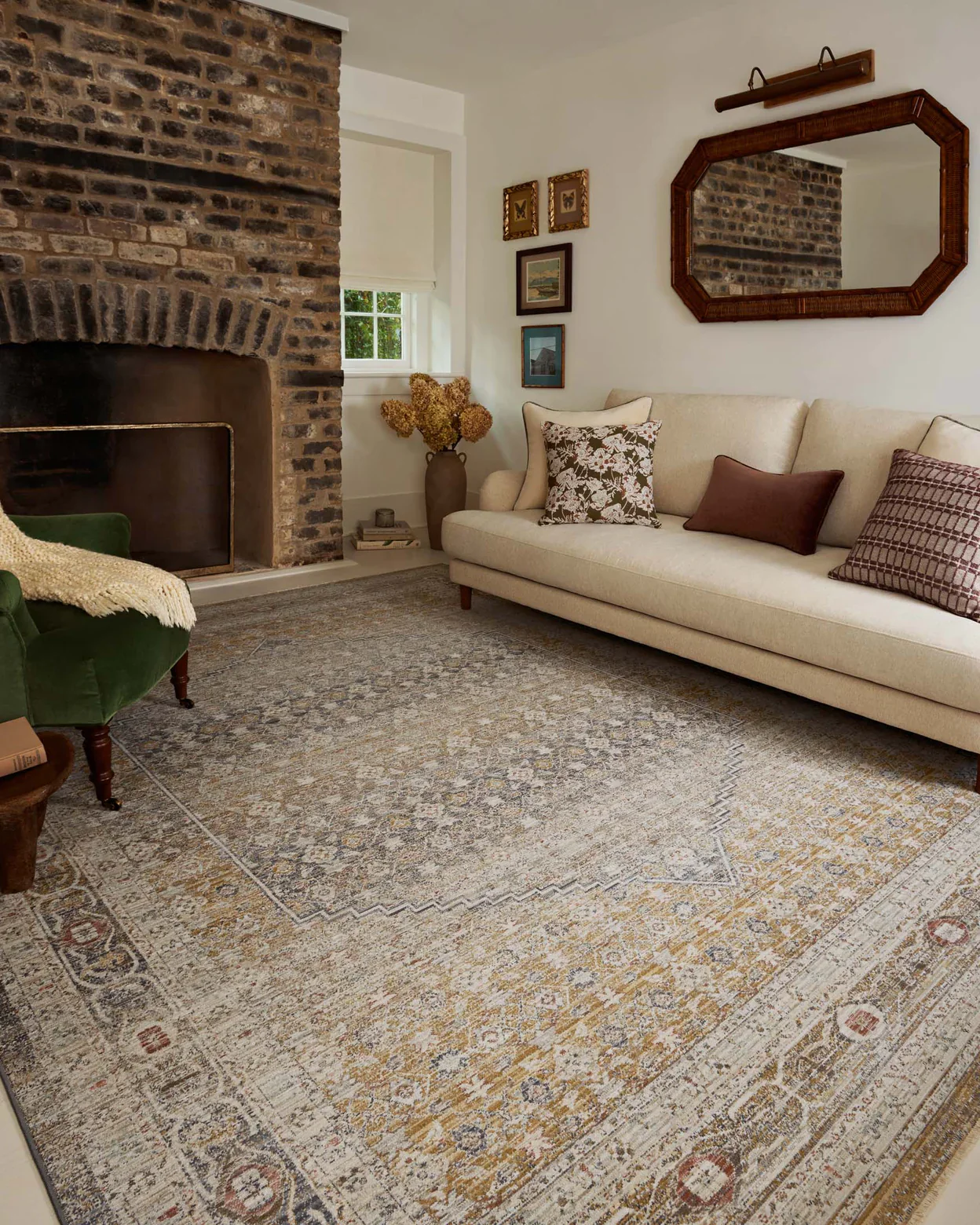 Chris Loves Julia x Loloi, Ida Stone / Gold Rug - Image 2