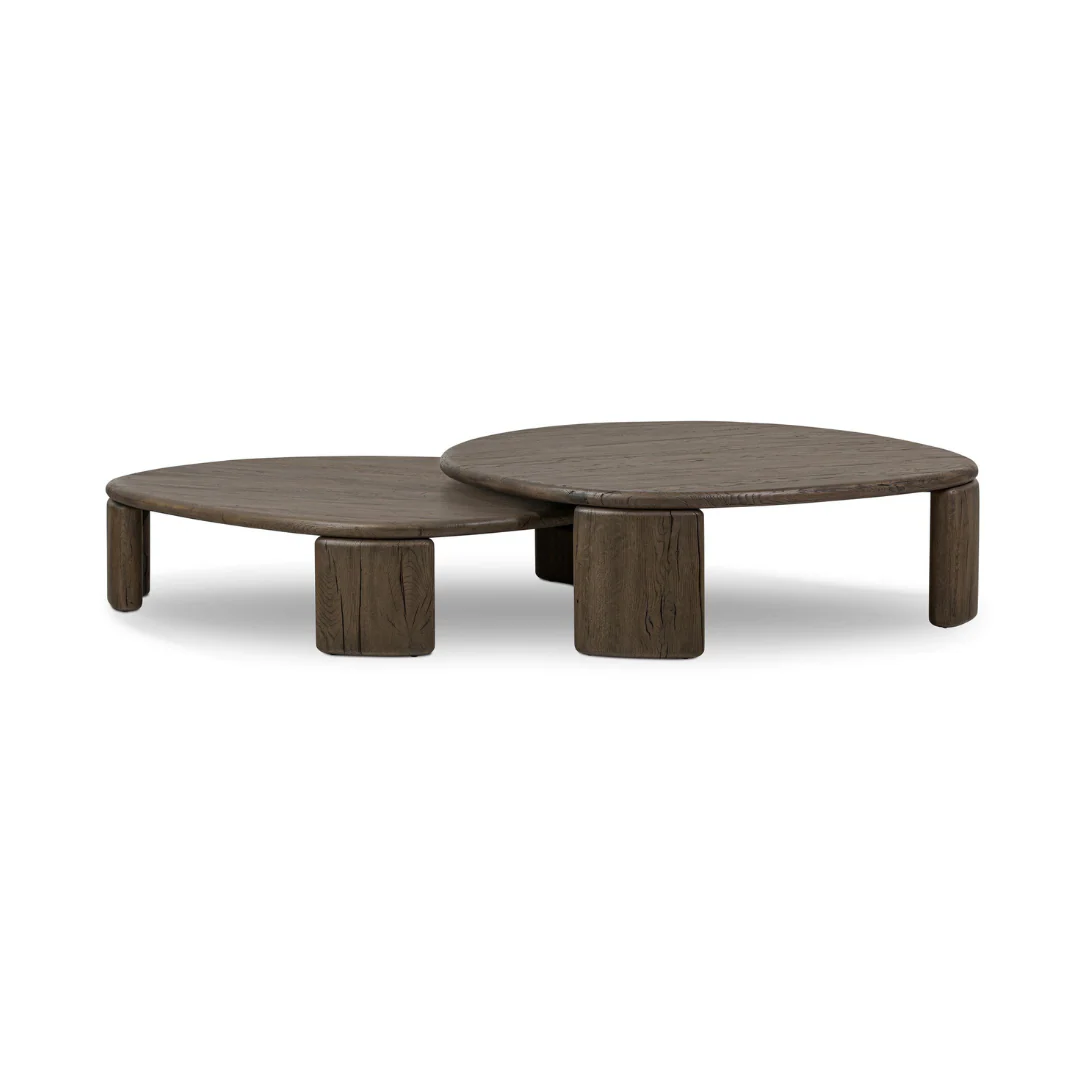 French Oak Nesting Tables - Image 1