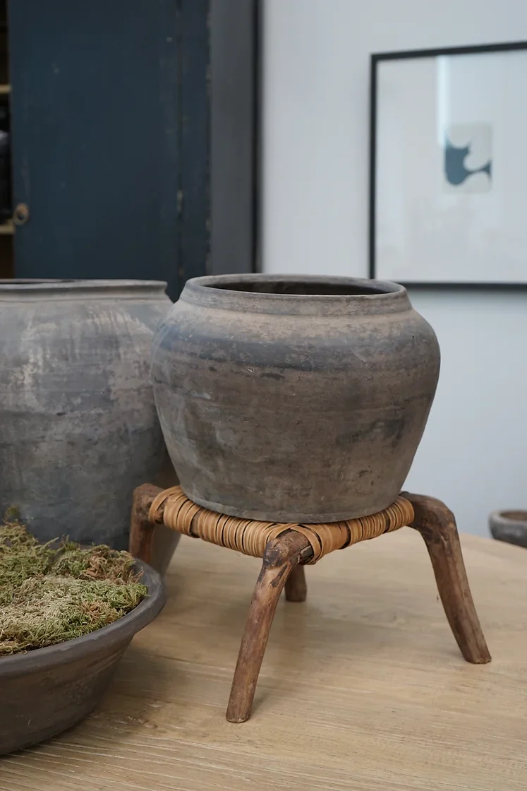 Palmer Antique Woven Stools - Image 3