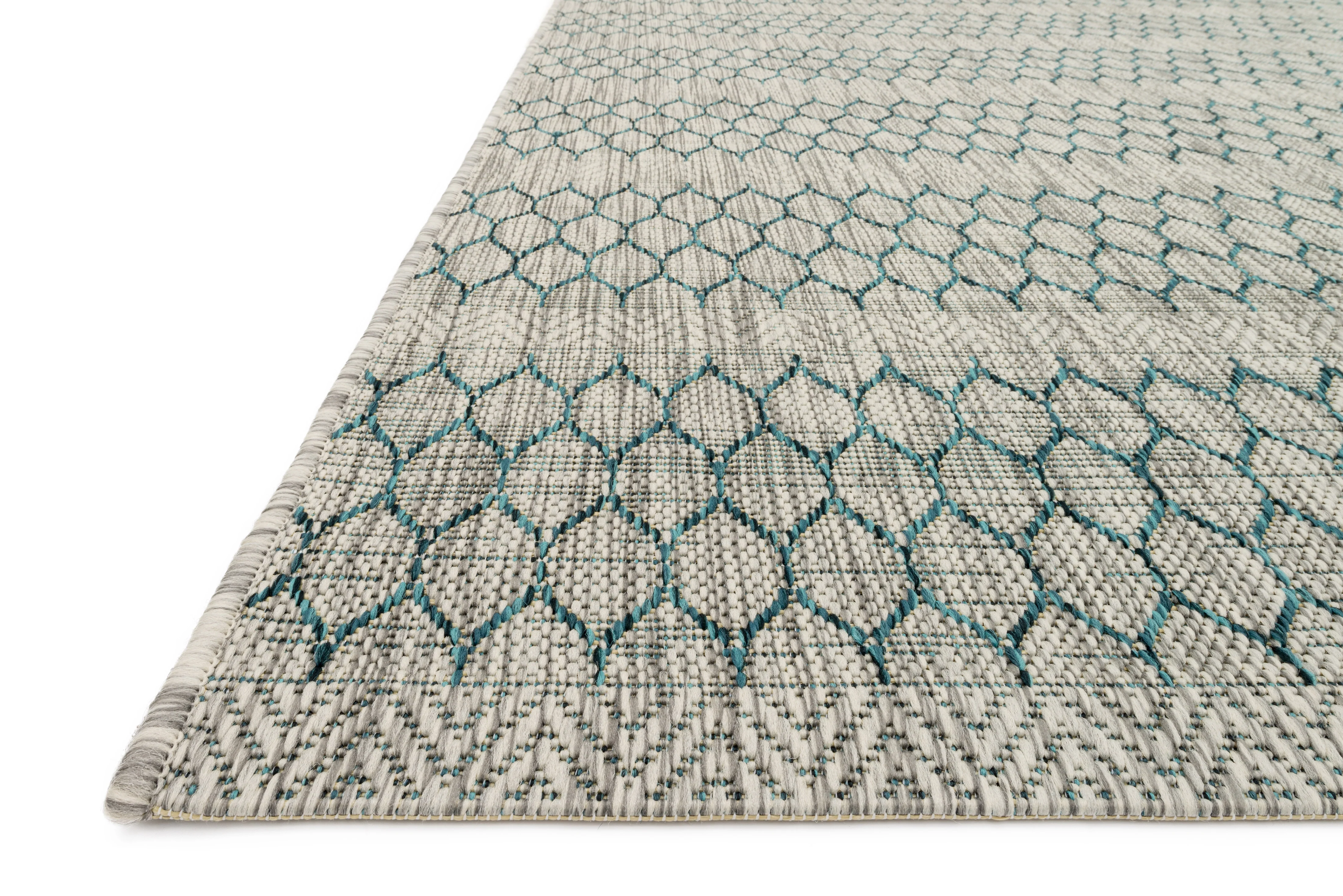 Isle Grey / Teal Rug - Image 2