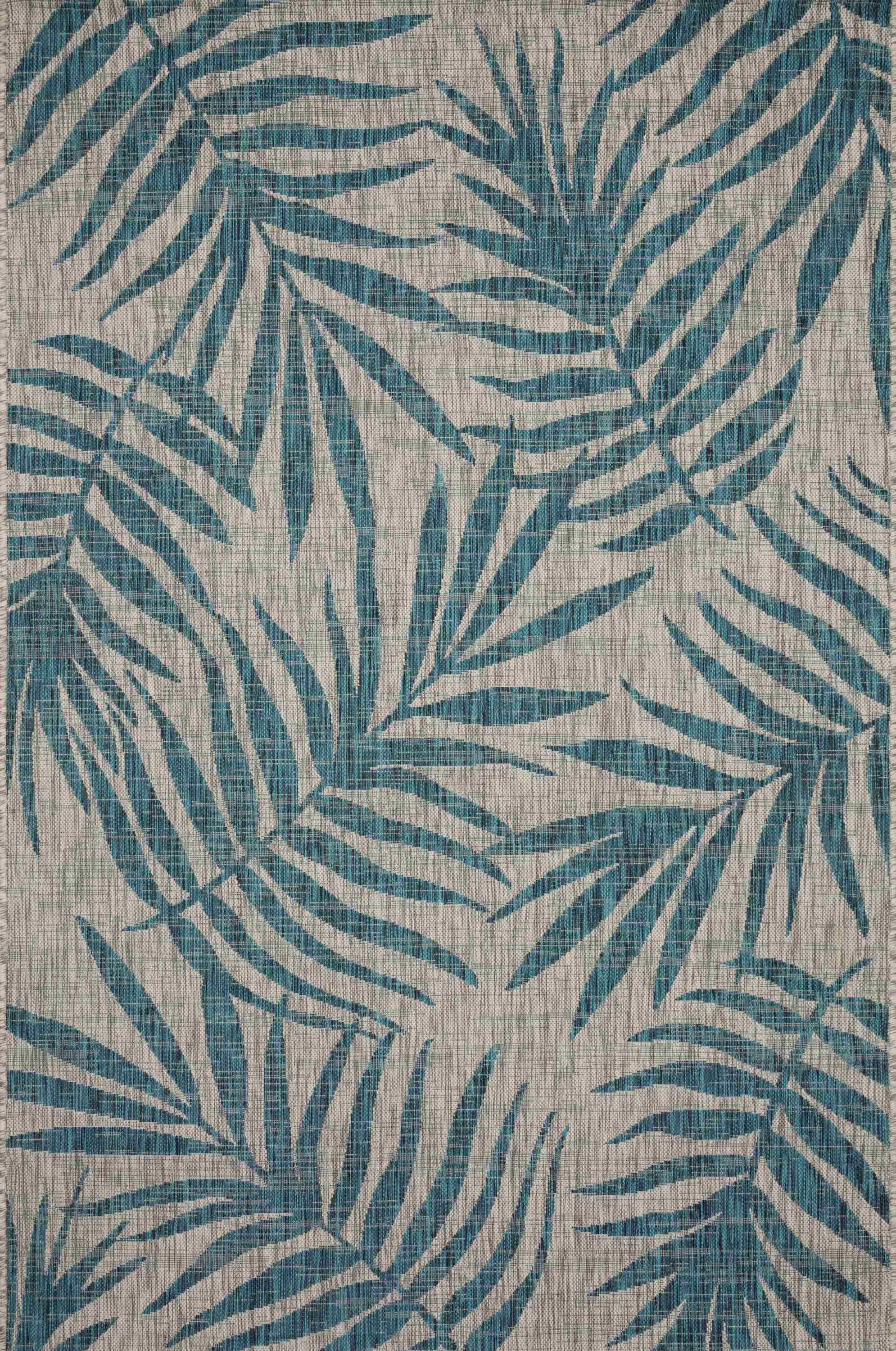 Isle Grey / Aqua Rug - Image 1