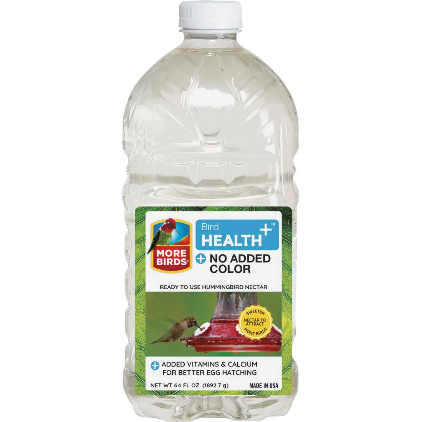 More Birds Liquid RTU Clear Hummingbird Nectar 64oz - Image 1