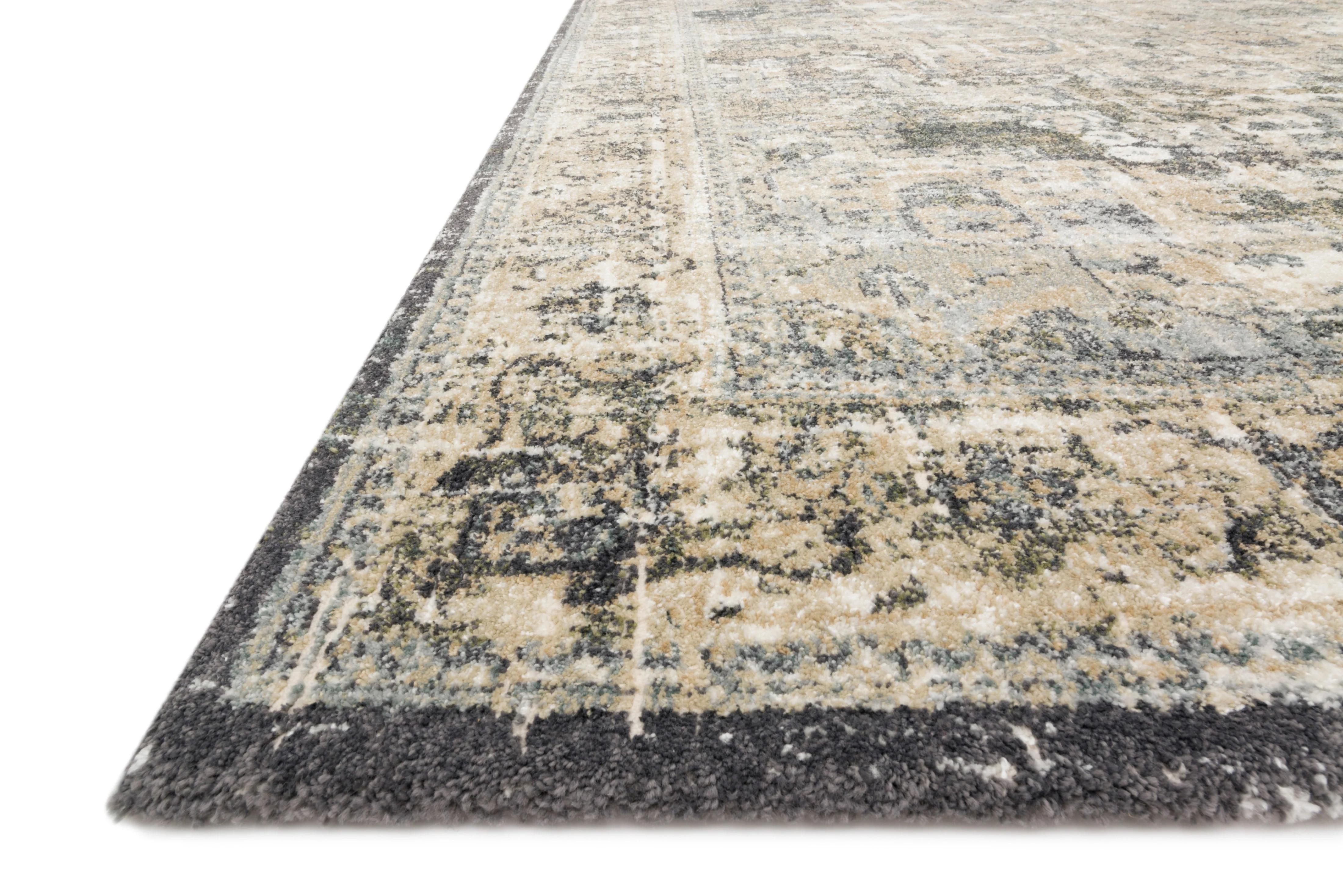 Magnolia Home by Joanna Gaines x Loloi James Natural / Fog Rug - Image 2