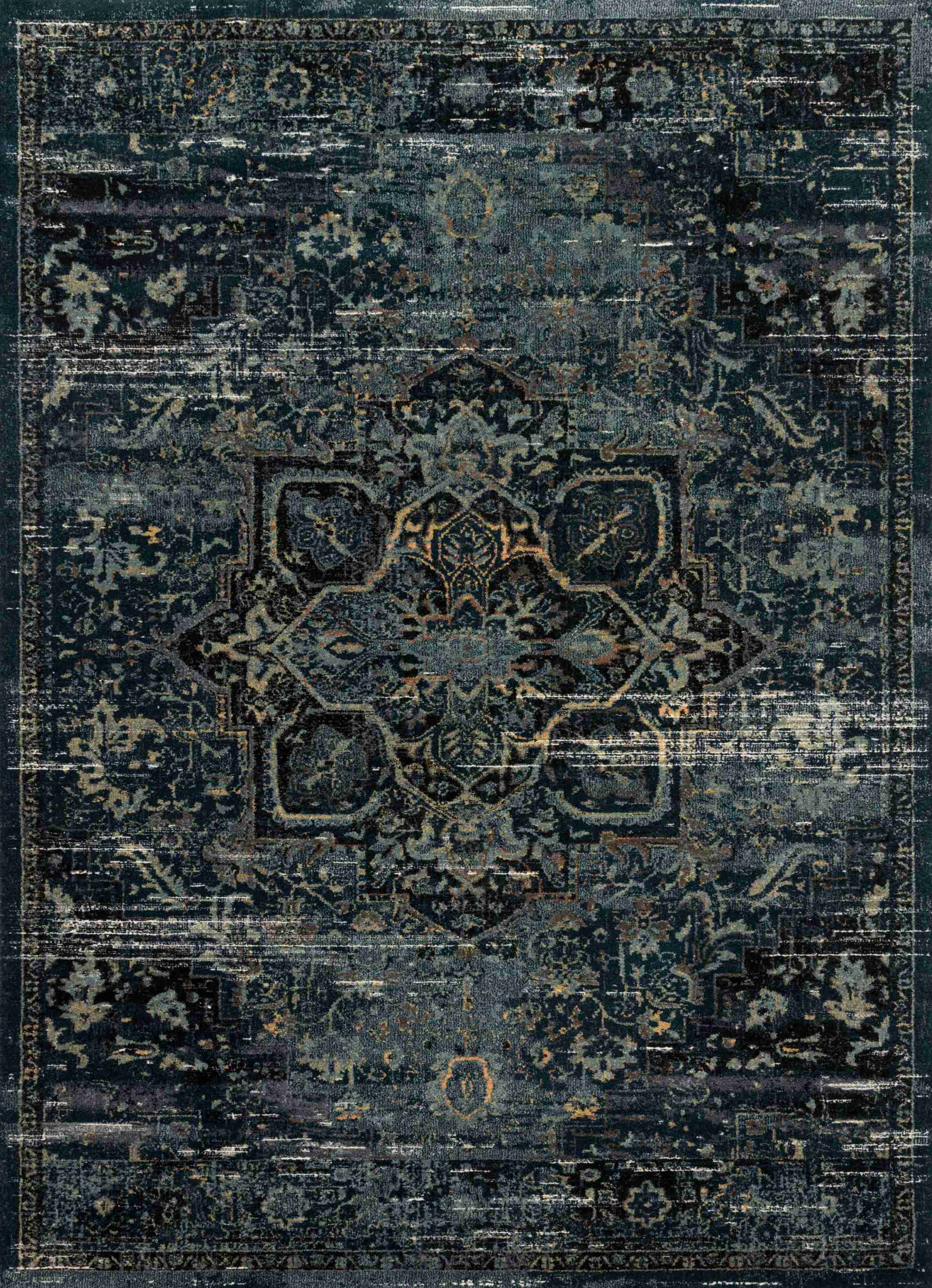 Magnolia Home by Joanna Gaines x Loloi James Ocean / Onyx Rug - Image 1
