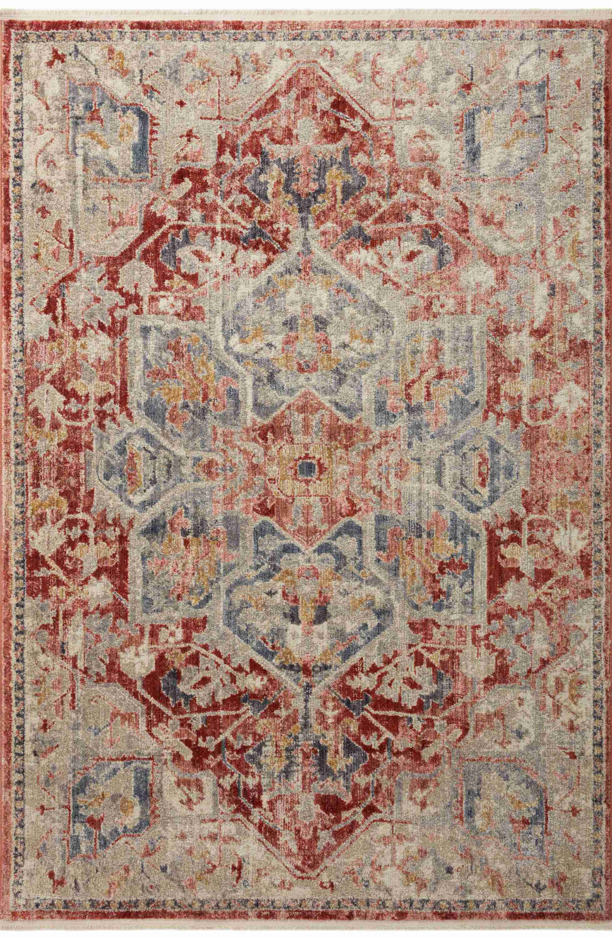 Magnolia Home by Joanna Gaines x Loloi Janey Garnet / Multi Rug - Image 1