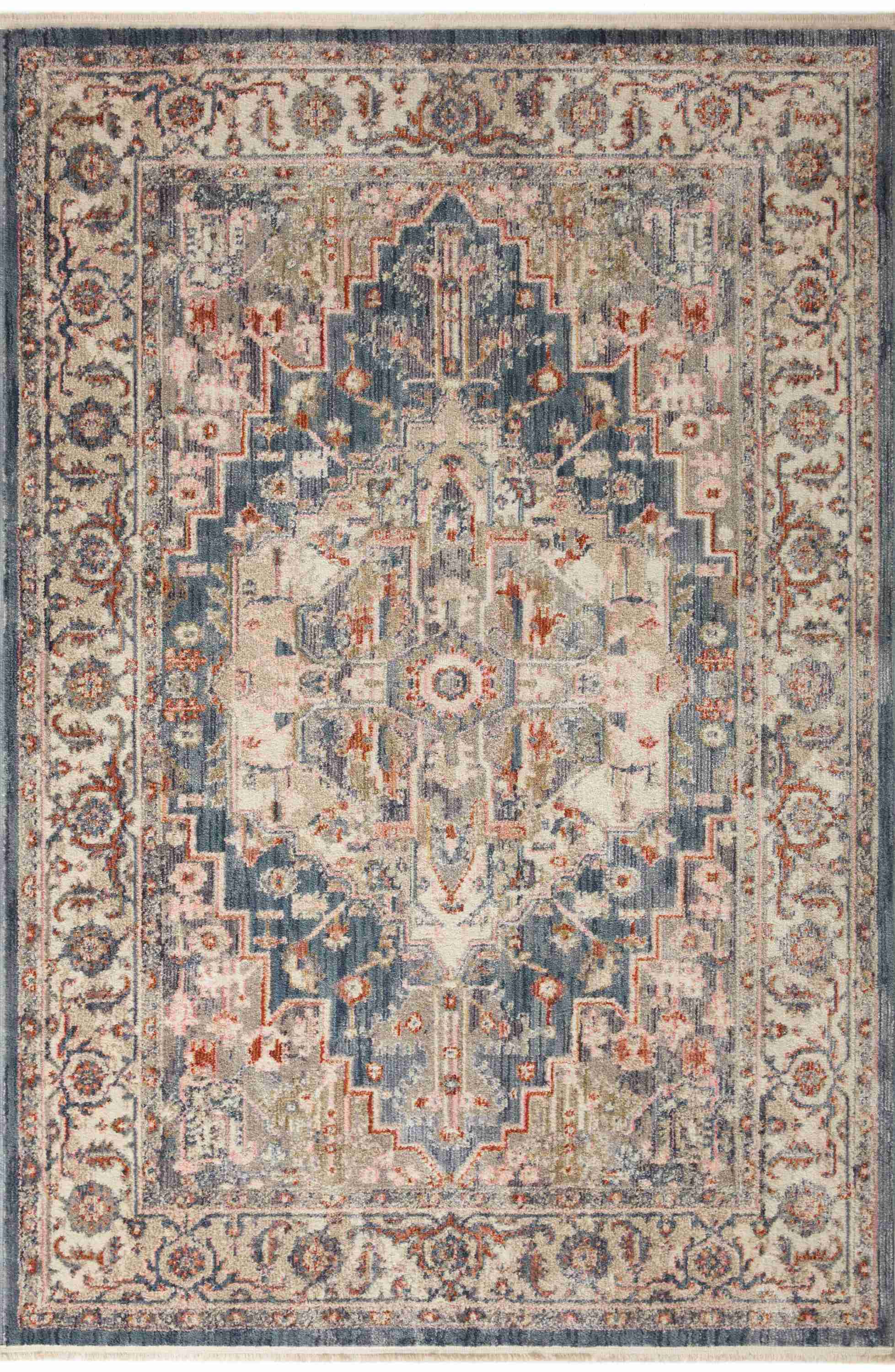 Magnolia Home by Joanna Gaines x Loloi Janey Indigo / Multi Rug - Image 1