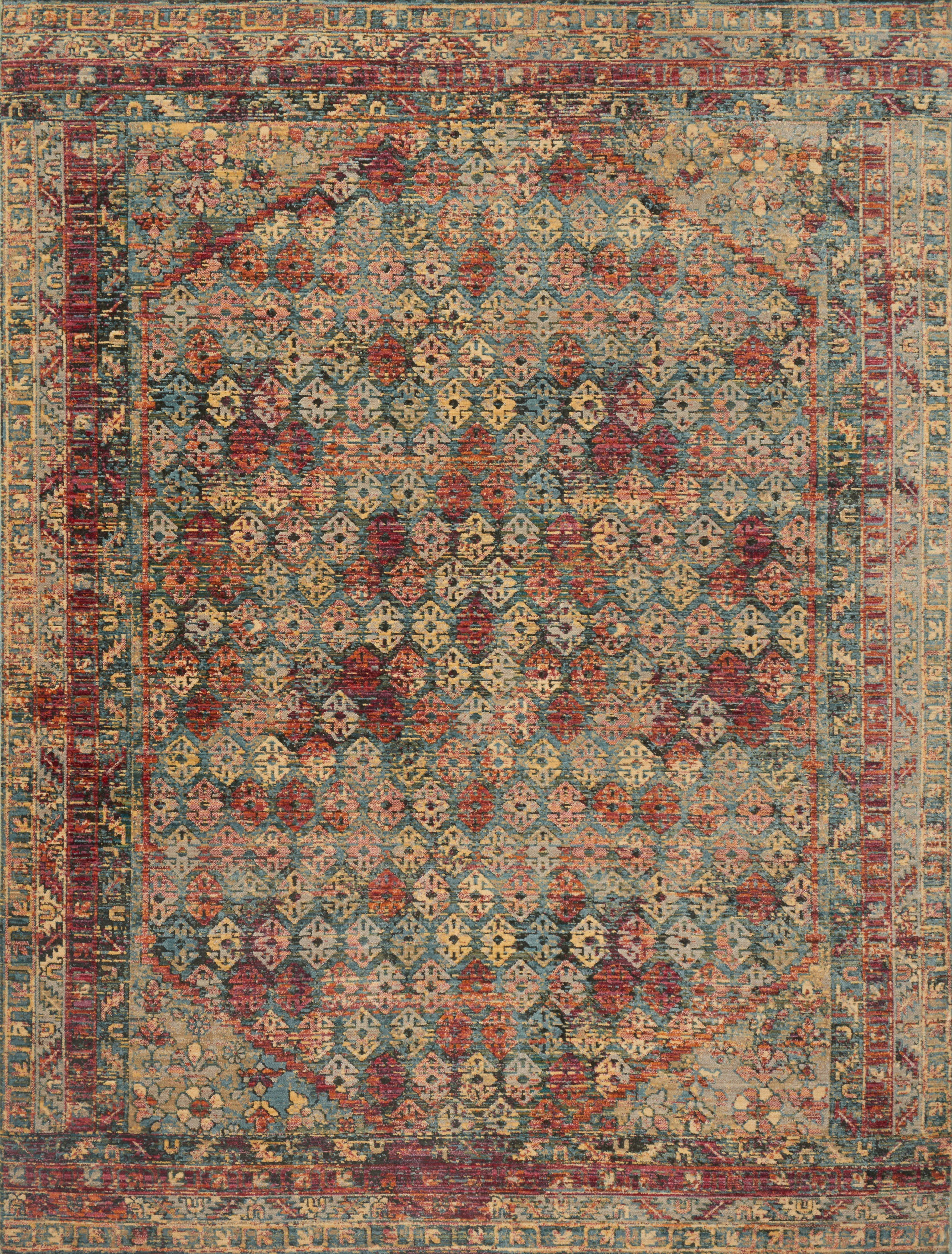 Javari Slate / Berry Rug - Image 1