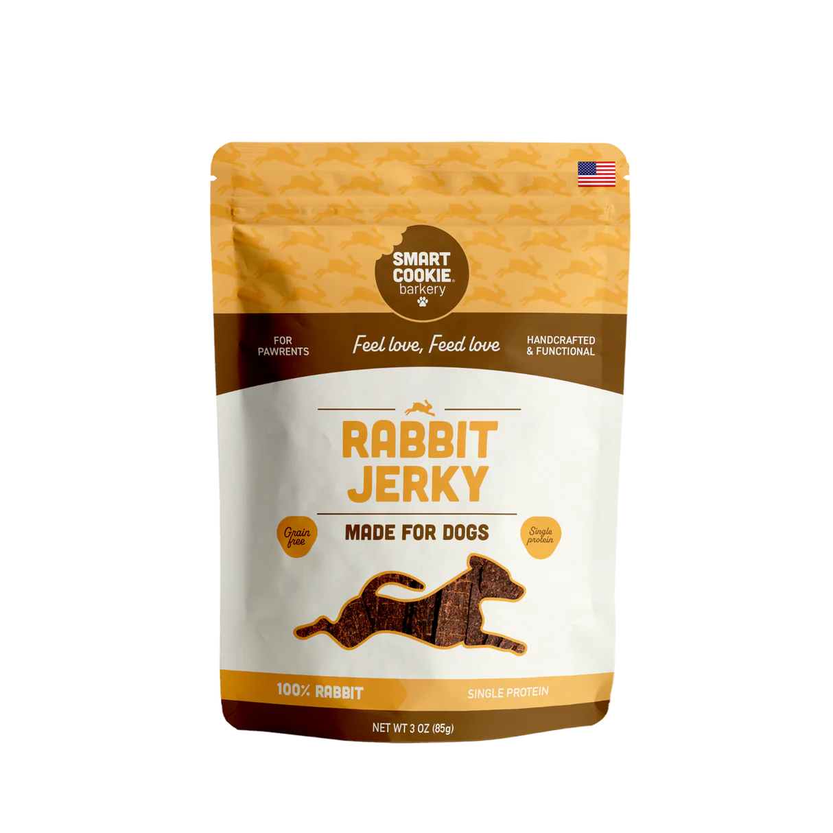 Smart Cookie Barkery Rabbit Jerky Treats For Dogs, 3oz