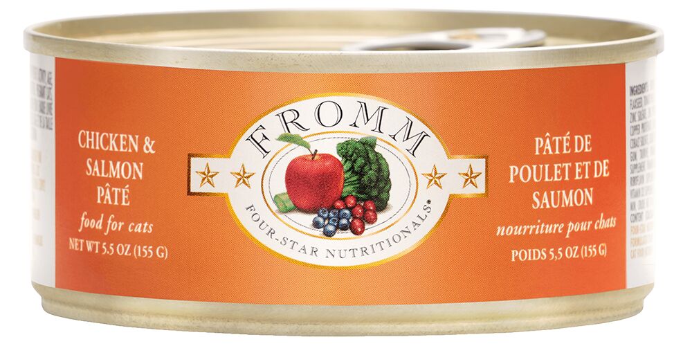 Fromm Chicken & Salmon Pate Wet Cat Food 3oz - Image 1