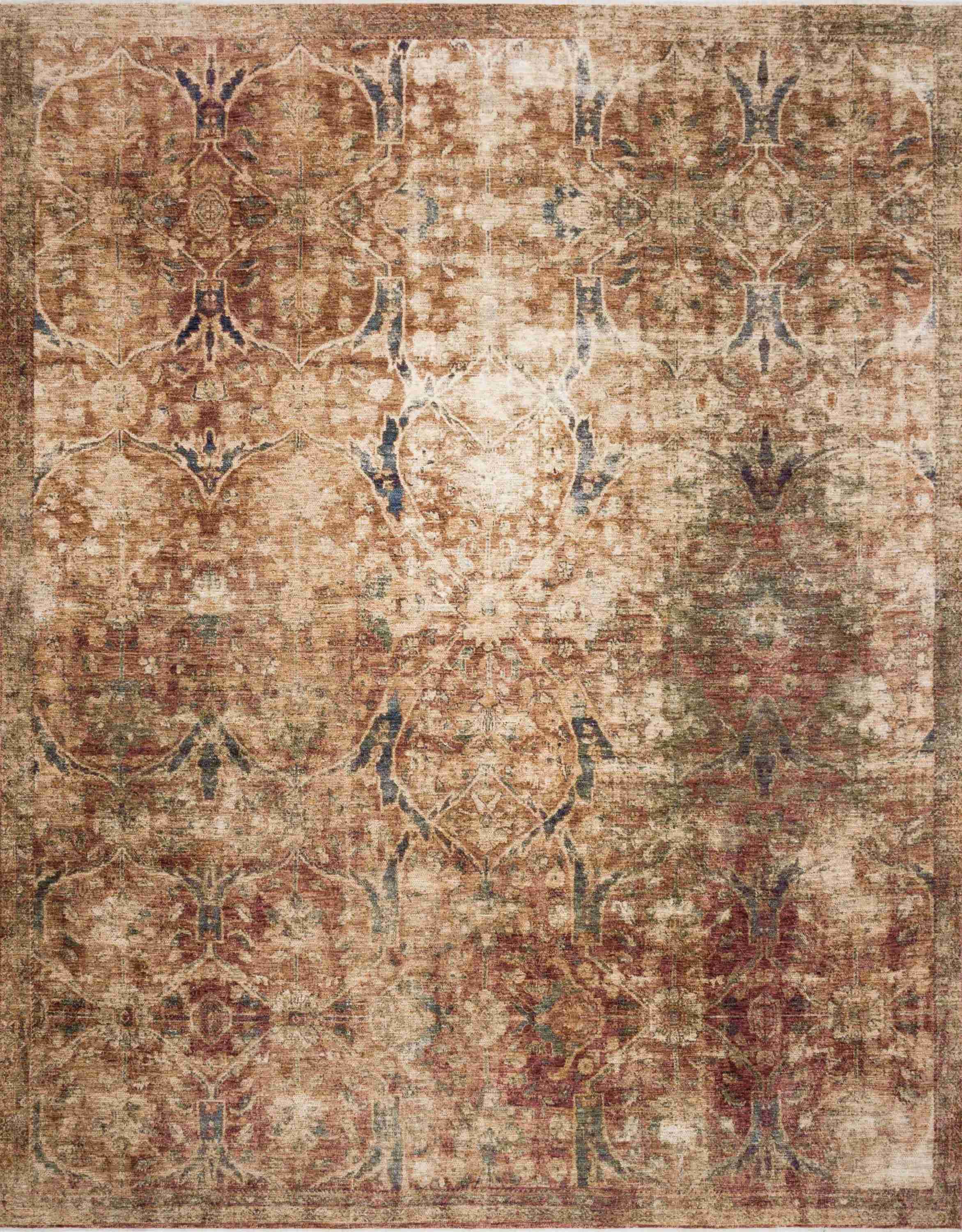 Magnolia Home by Joanna Gaines x Loloi Kennedy Rust / Multi Rug - Image 1