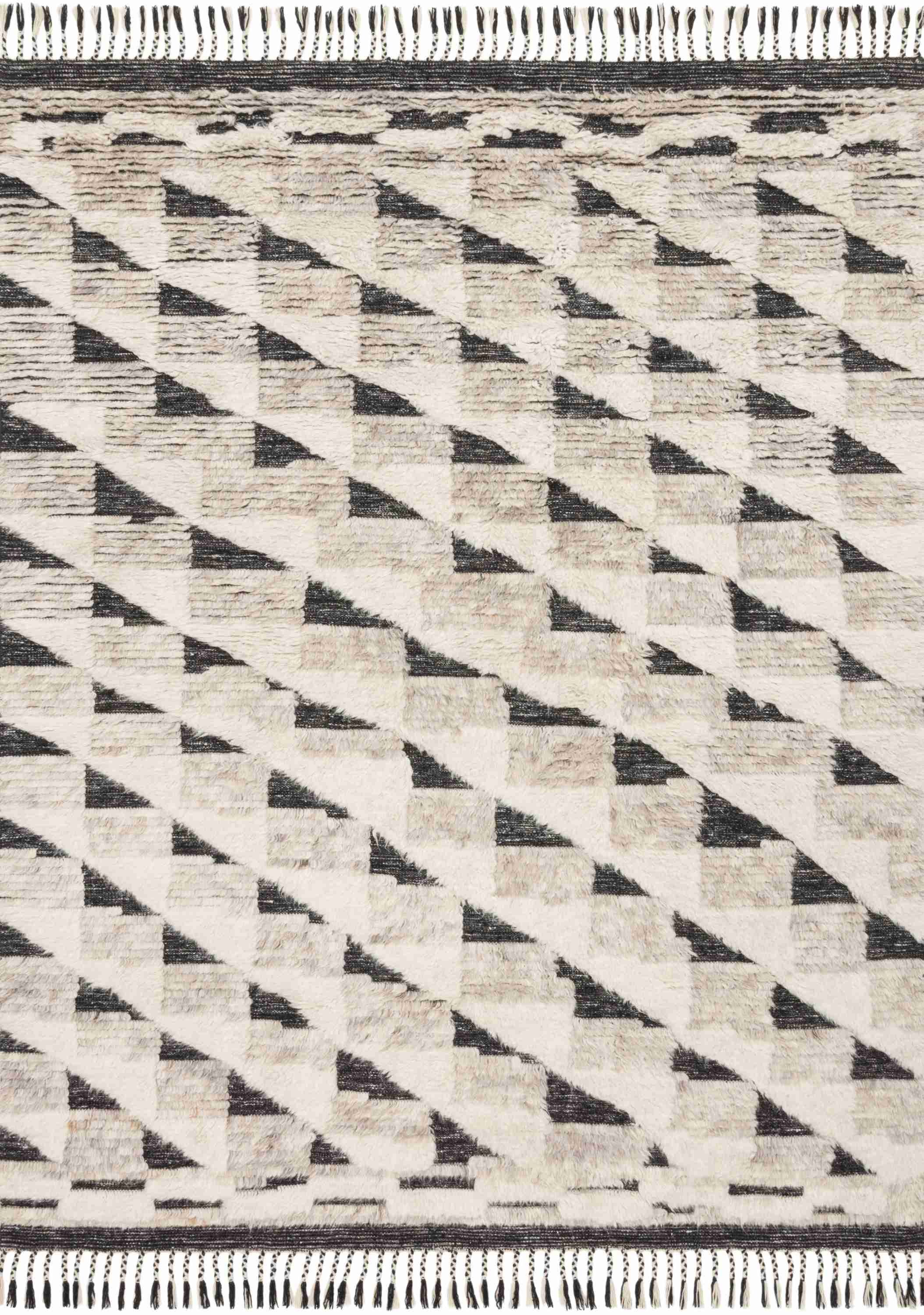 Khalid Natural / Black Rug - Image 1