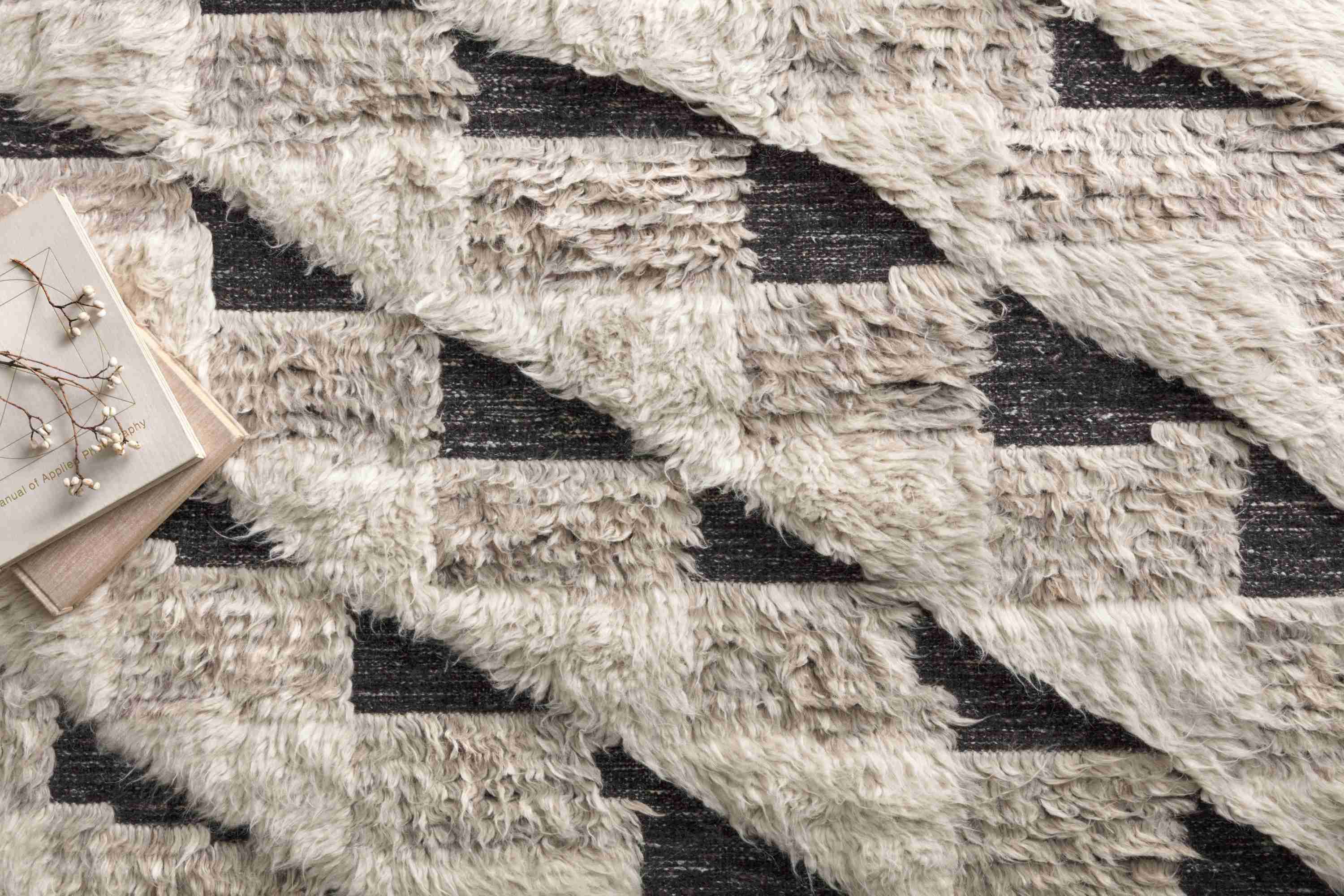 Khalid Natural / Black Rug - Image 3