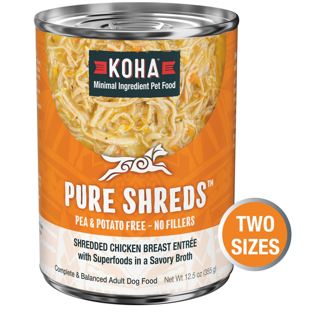 Koha Wet Dog Food 12.5oz Shredded  Chicken - Image 1