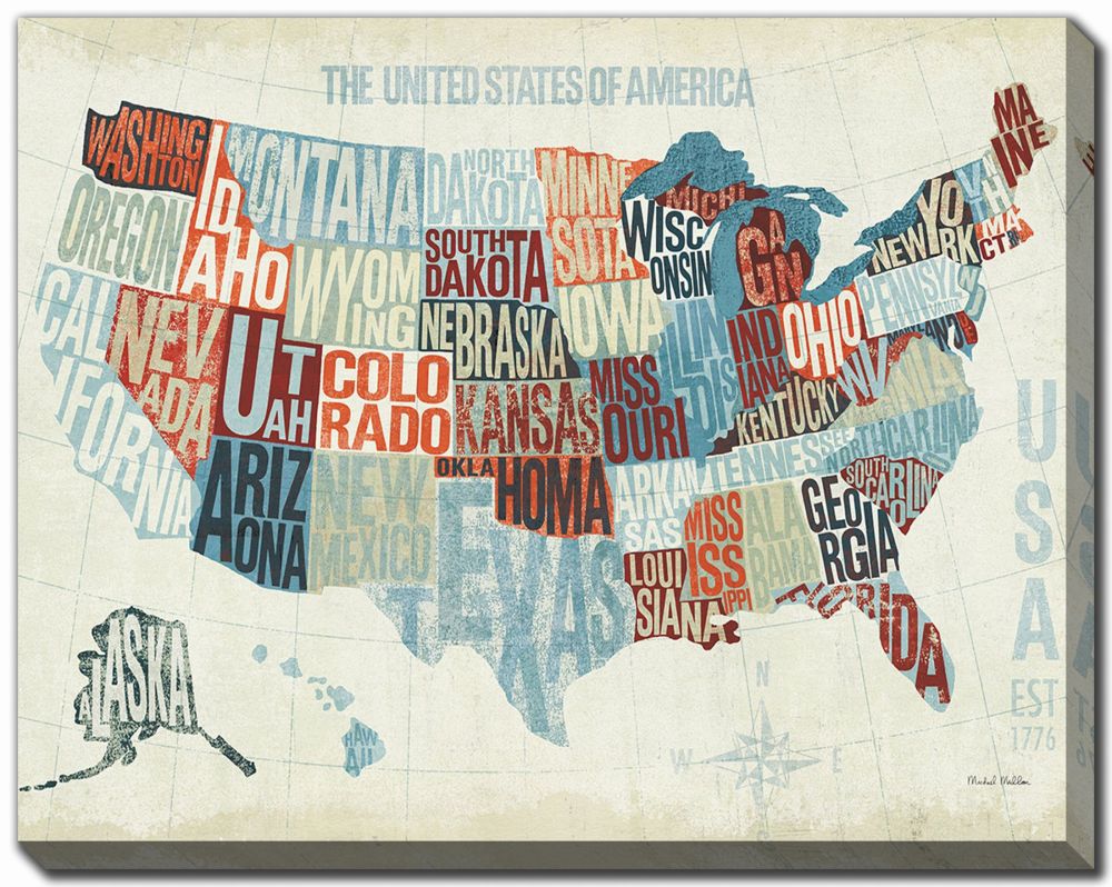 KR941P MODERN MAP USA 22X28