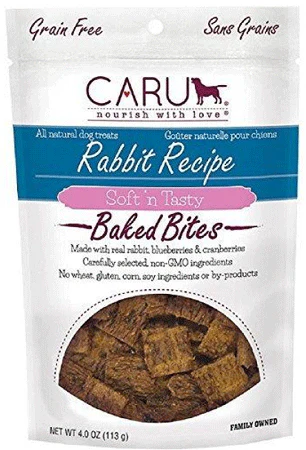 Caru Soft n Tasty Baked Bites Dog Treats 3.75oz Rabbit - Image 1