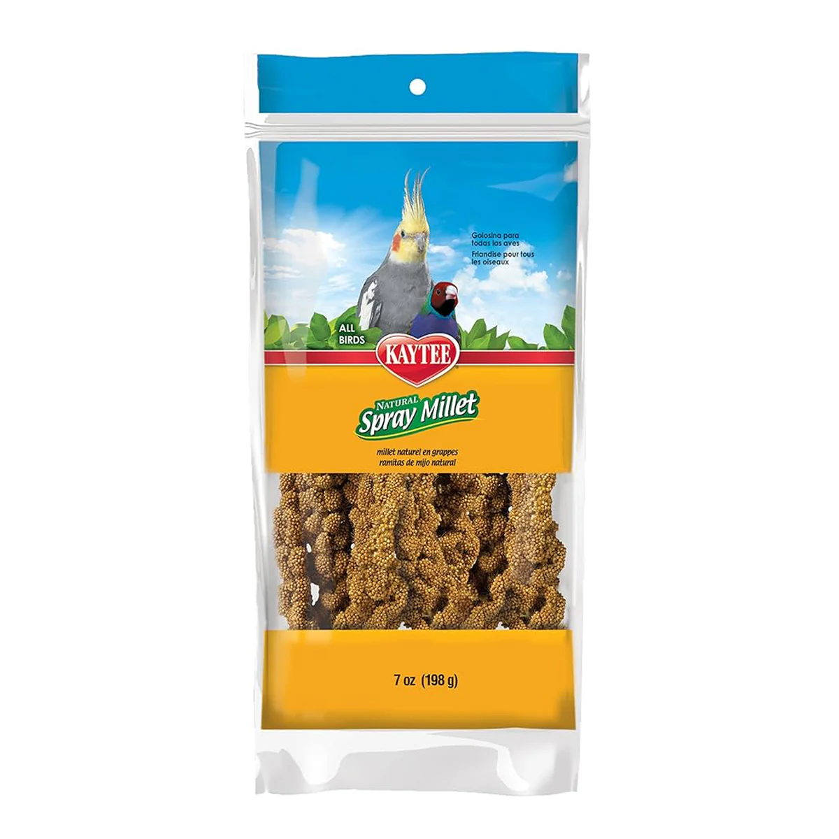 Kaytee Natural Spray Millet, 7oz Bag - Image 1