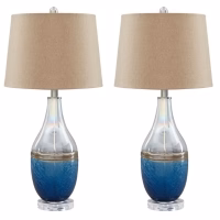 L430514-Ashley Glass Table Lamp/ Set of 2 - Image 2