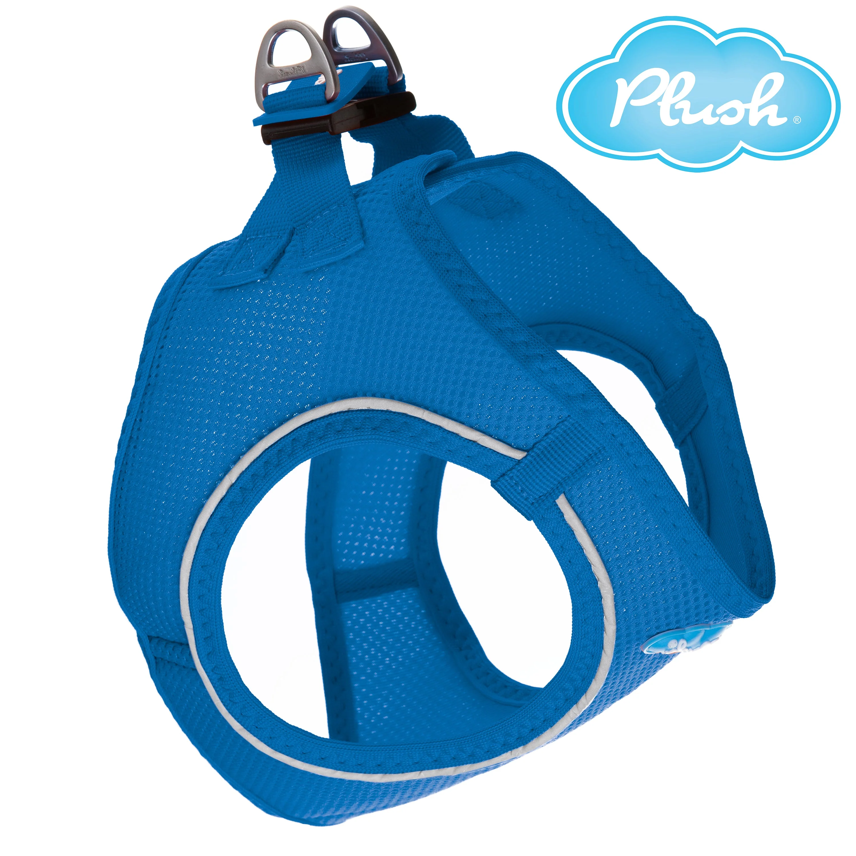 Plush Step In Dog Harness eXtra Small Blue - Image 1