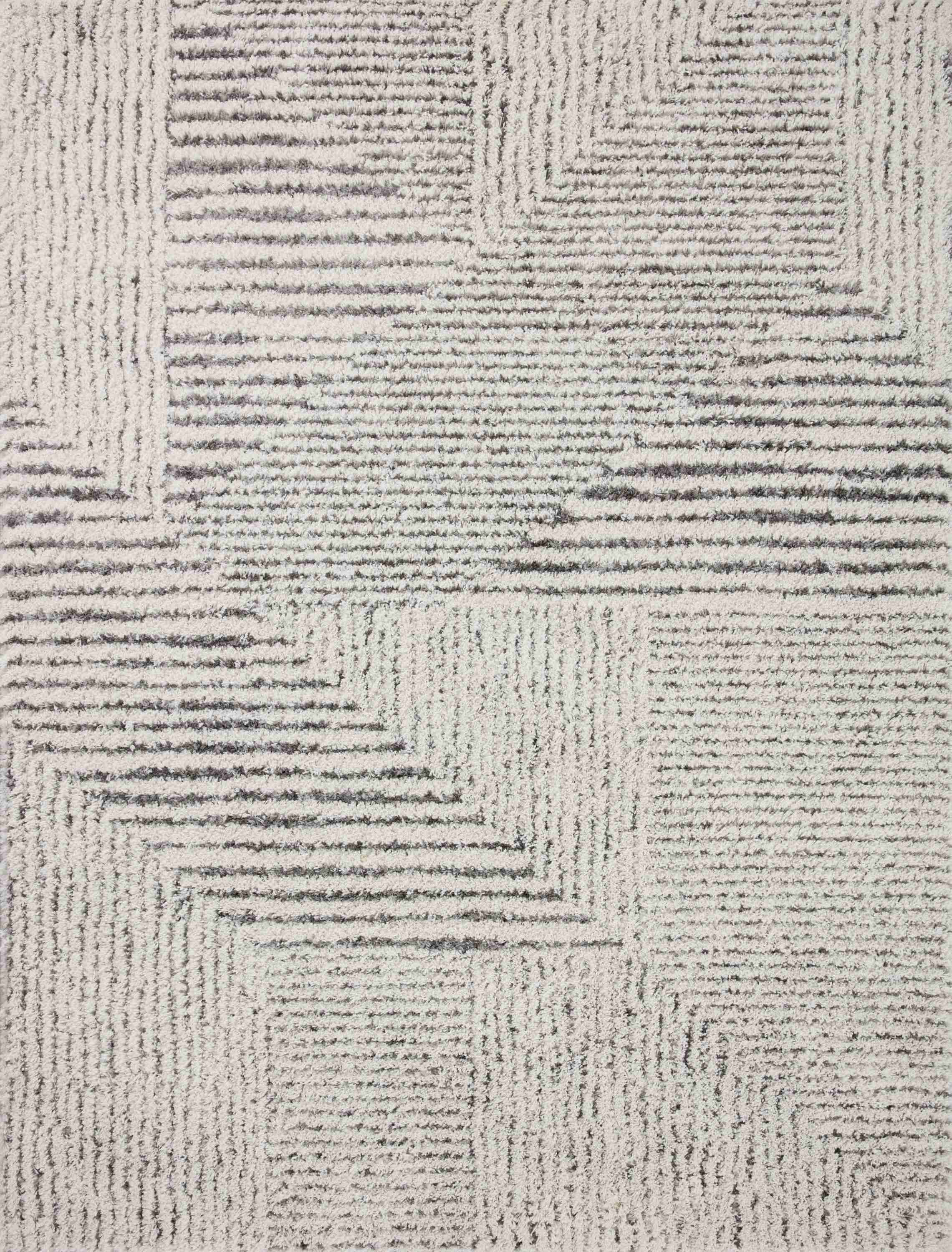 Levitt Shag Ivory / Grey Rug - Image 1