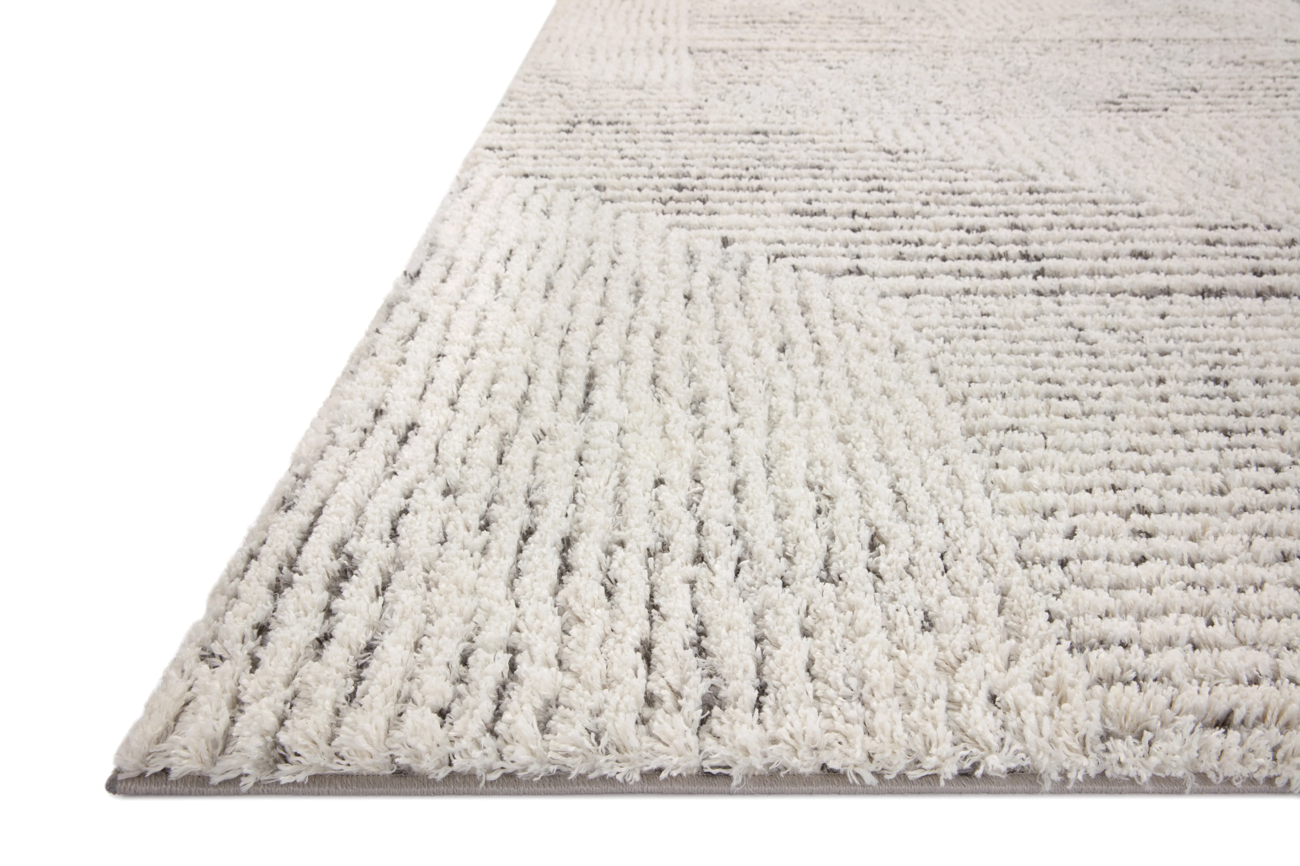 Levitt Shag Ivory / Grey Rug - Image 2
