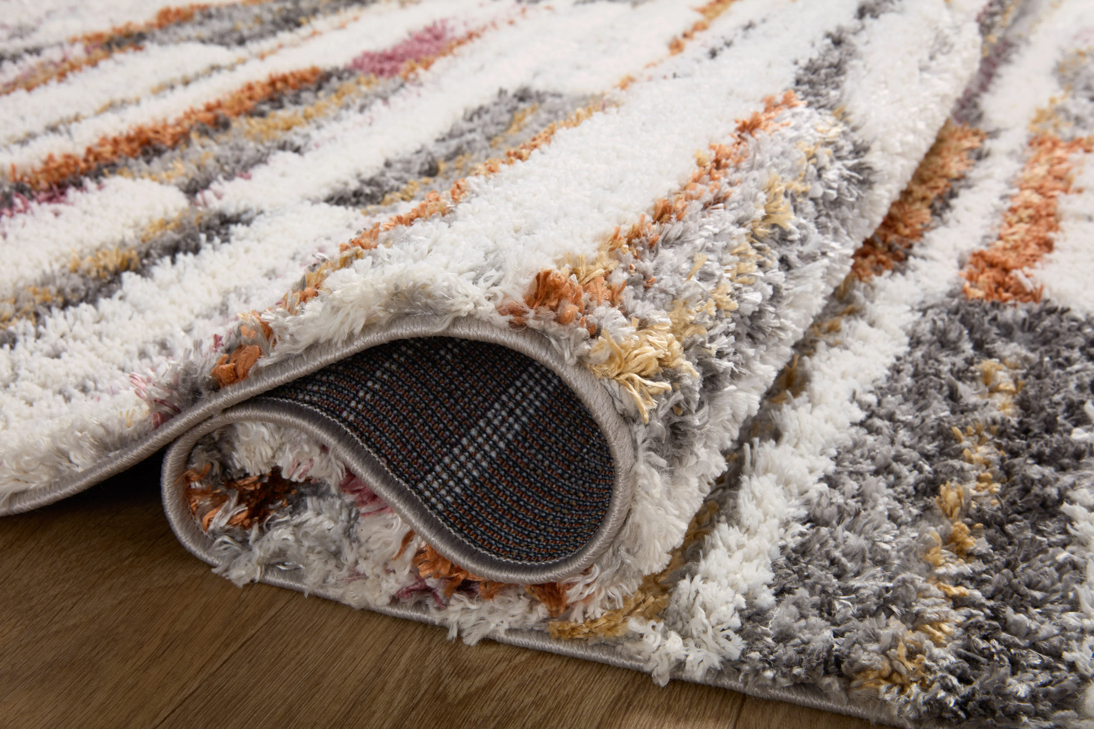 Levitt Shag Ivory / Sunset Rug - Image 3