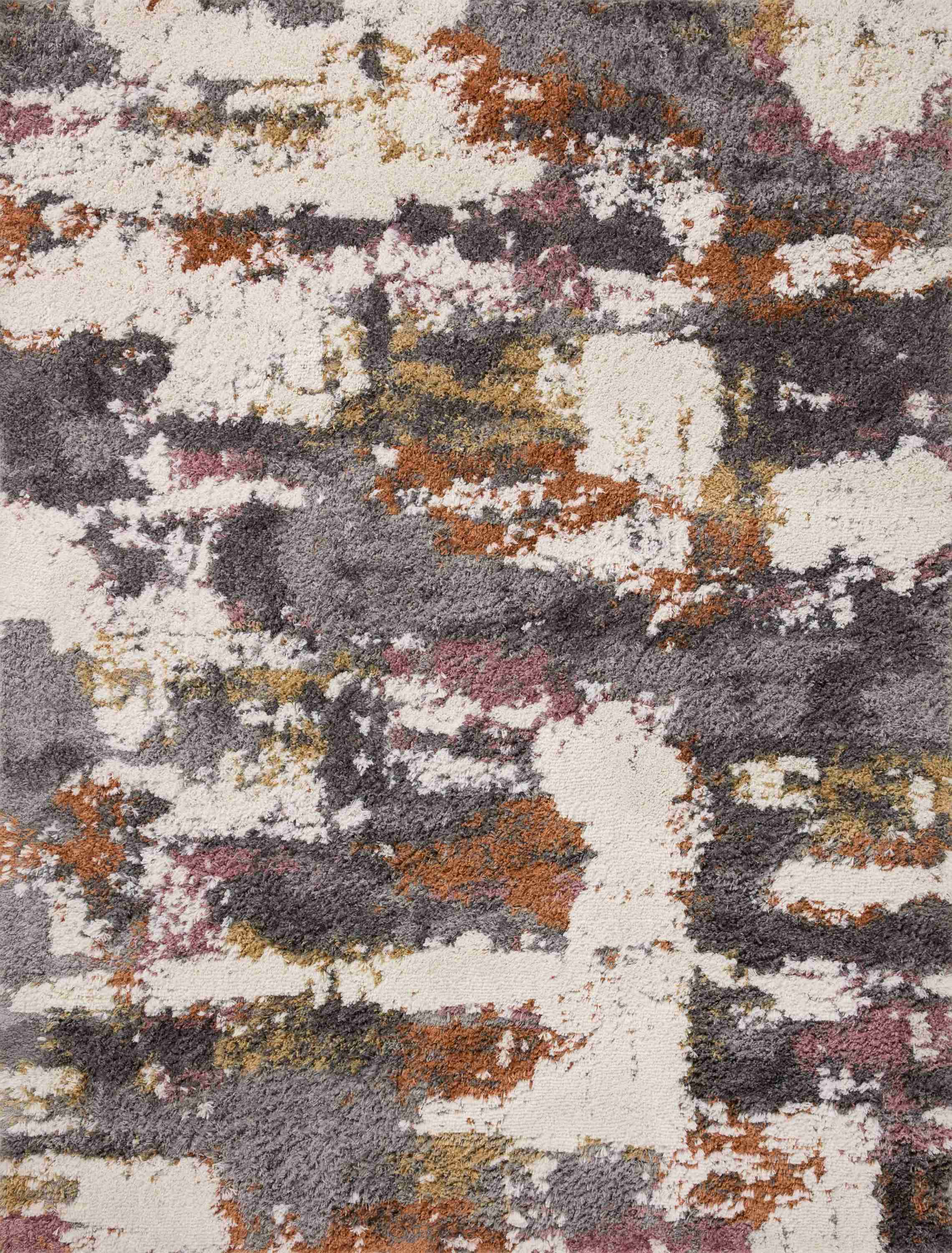 Levitt Shag Grey / Multi Rug - Image 1